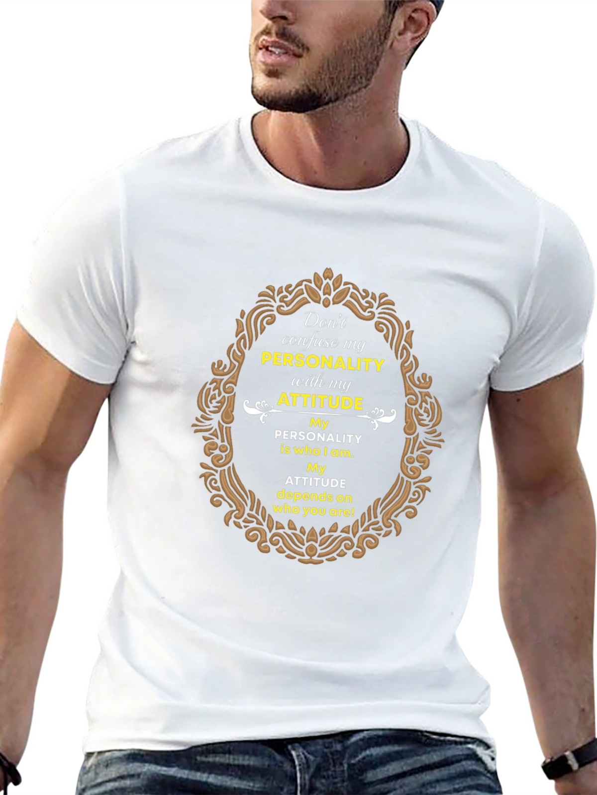 Personality Attitude Graphic Print T-Shirt