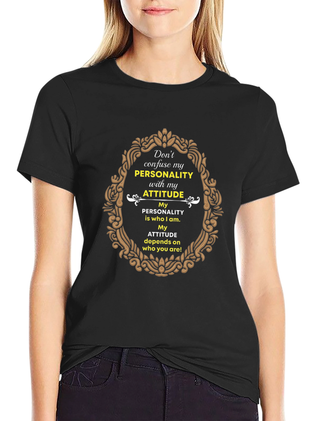 Personality Attitude Graphic Print T-Shirt