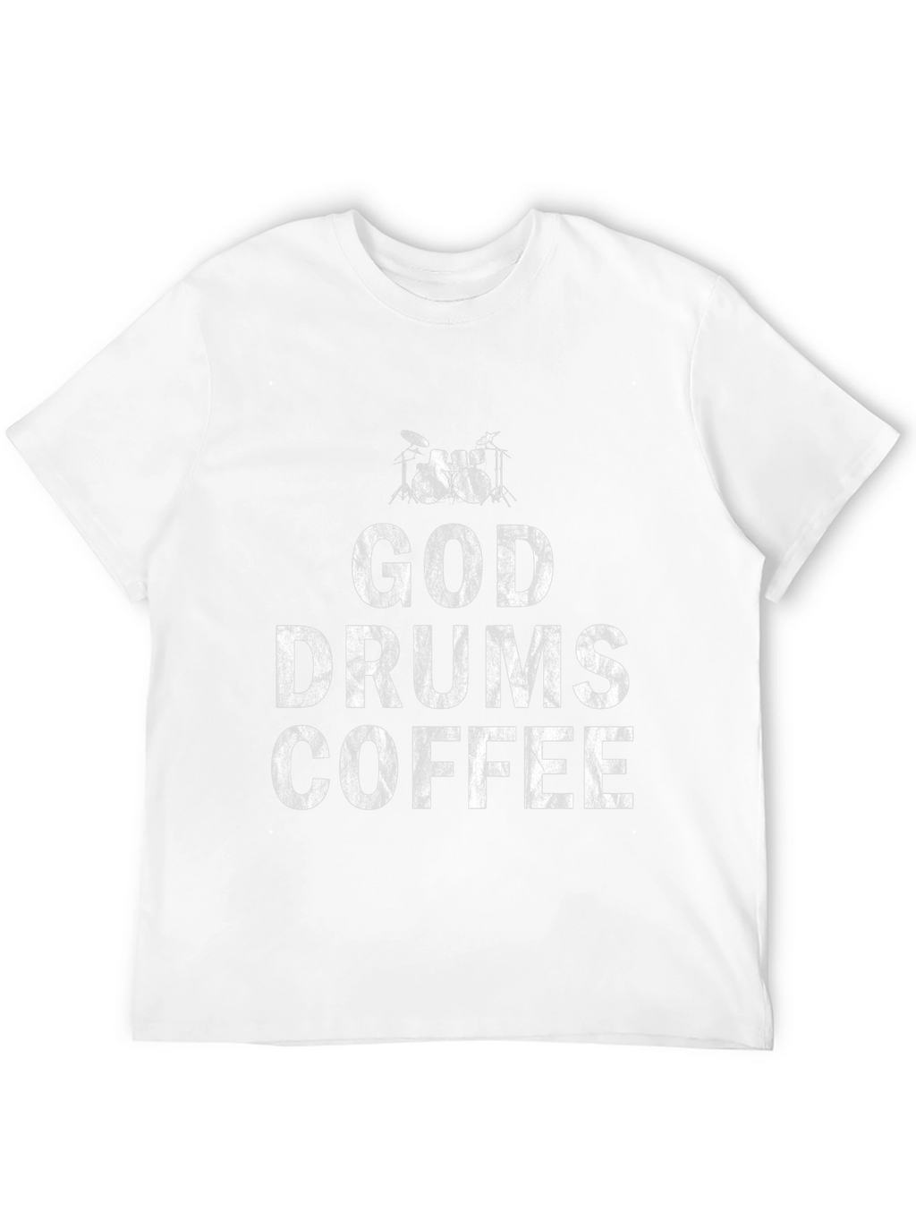 God Drums Coffee Black T-Shirt