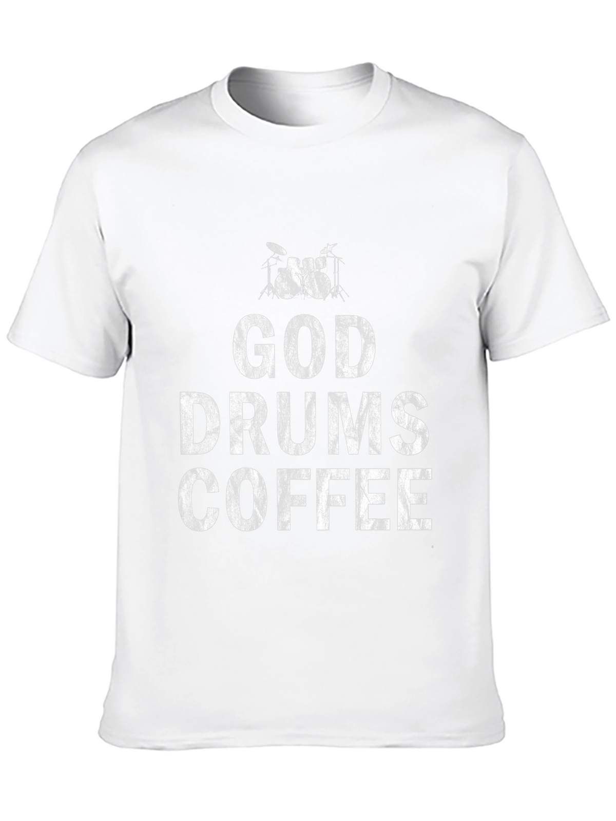 God Drums Coffee Black T-Shirt