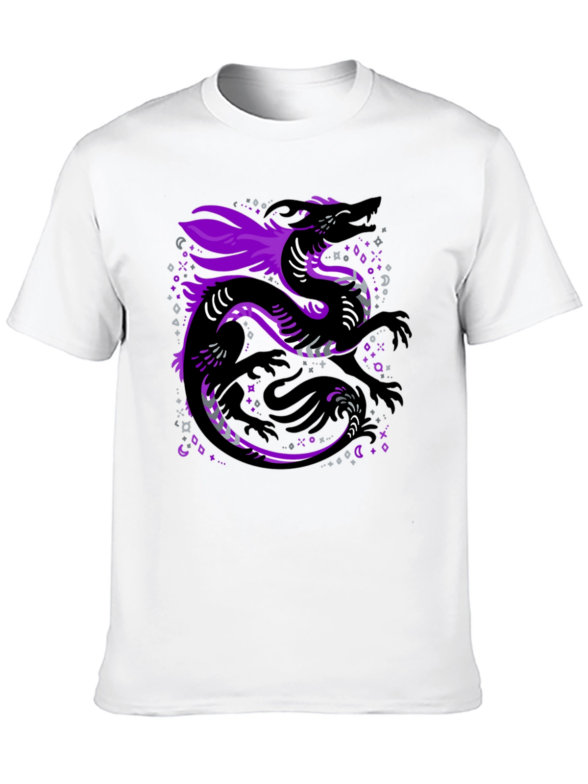 Asexual Pride Dragon Graphic T-Shirt