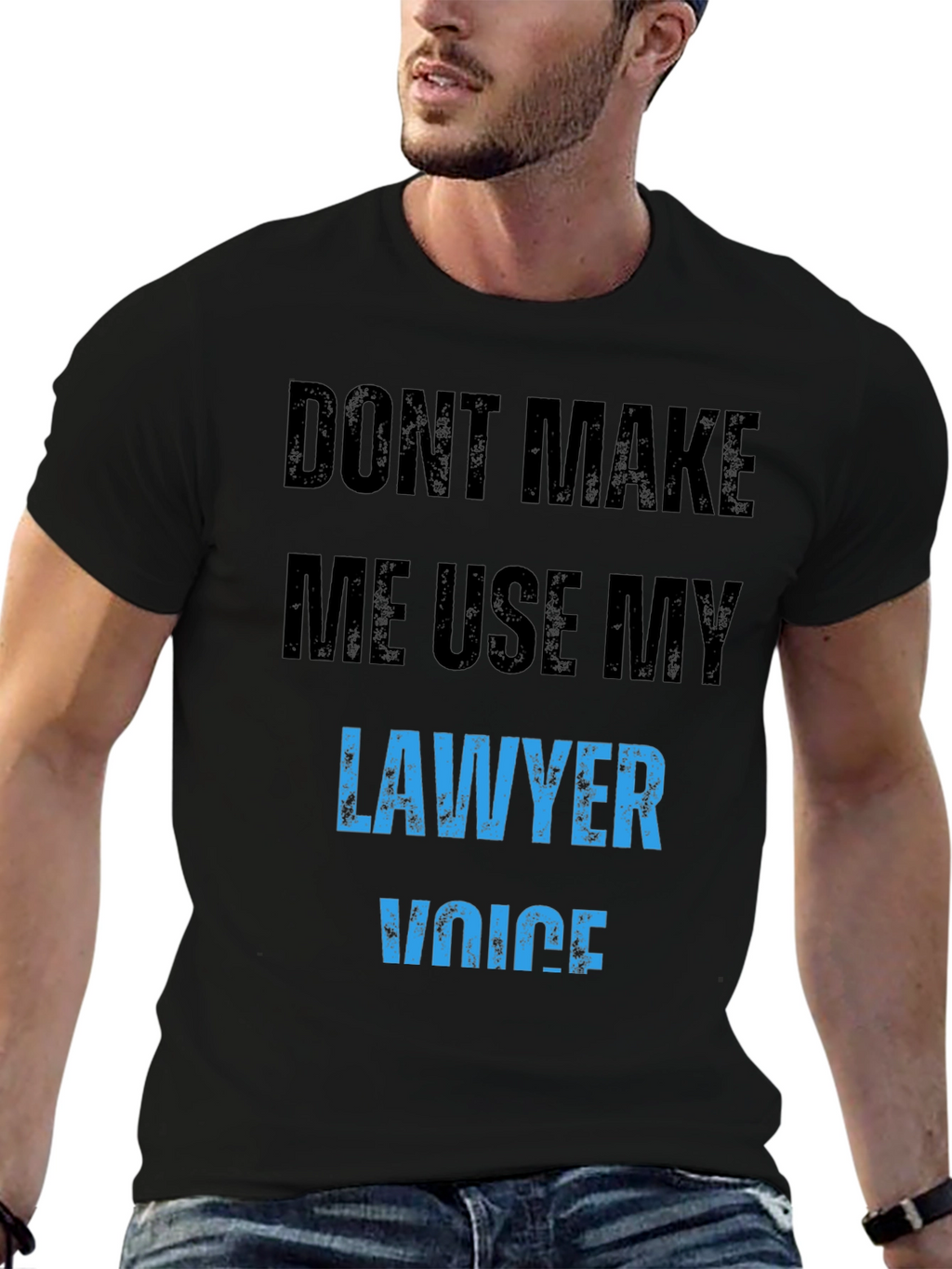 Lawyer Voice T-Shirt Funny Novelty Attorney Gift
