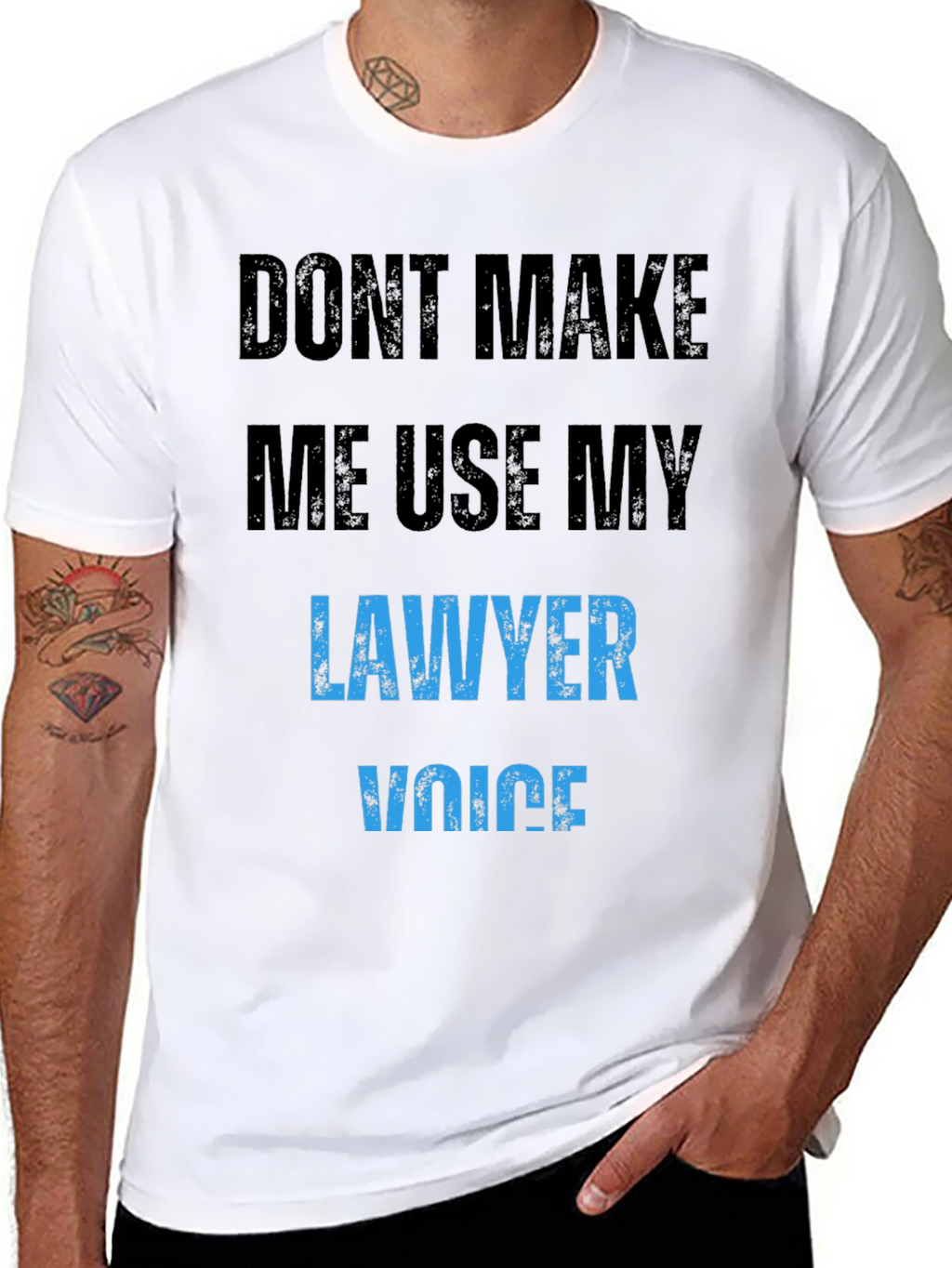 Lawyer Voice T-Shirt Funny Novelty Attorney Gift