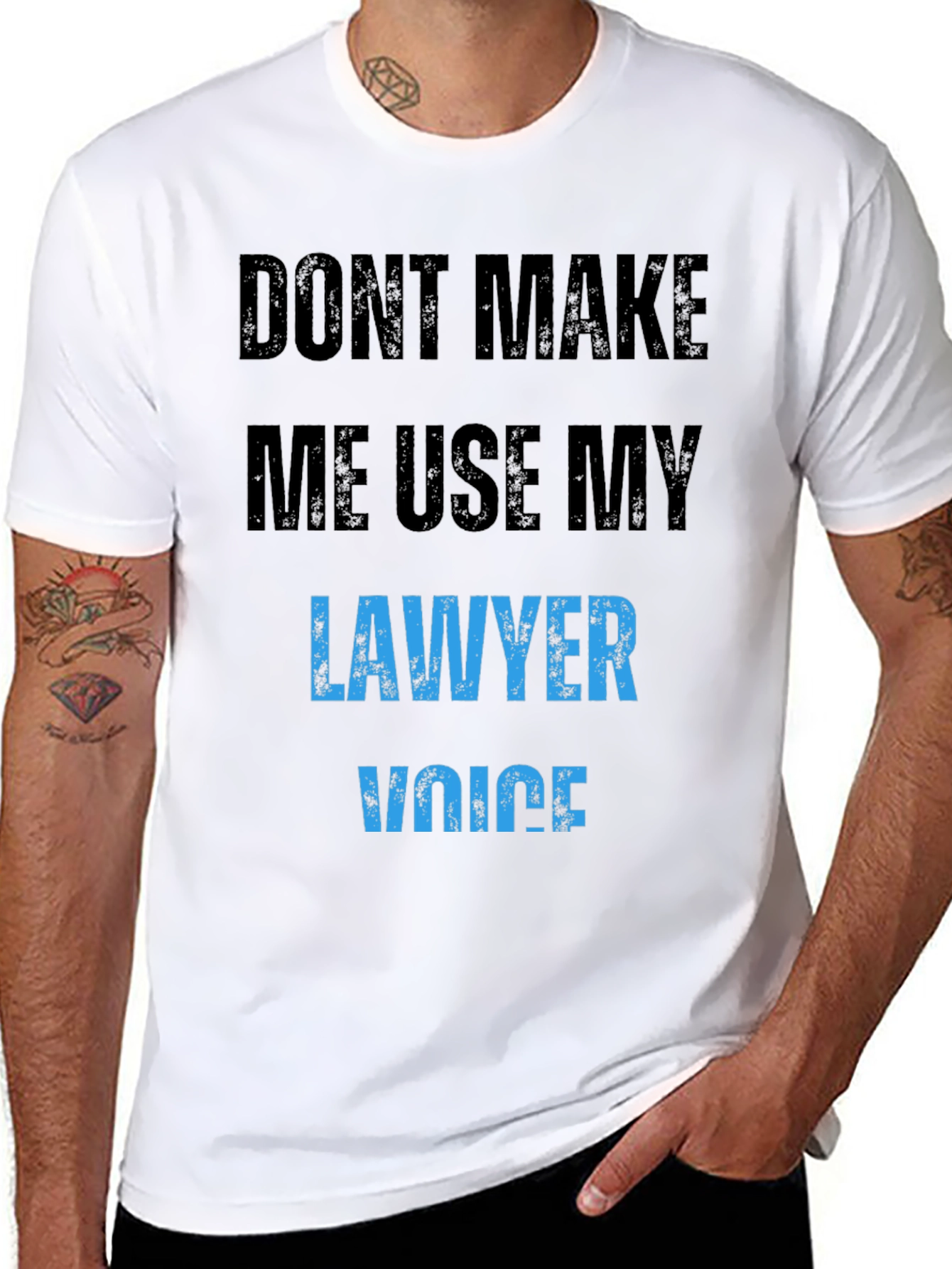 Lawyer Voice T-Shirt Funny Novelty Attorney Gift