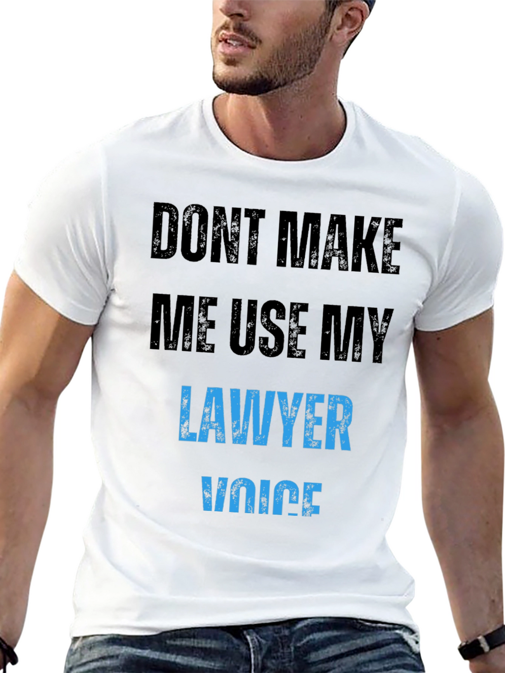 Lawyer Voice T-Shirt Funny Novelty Attorney Gift