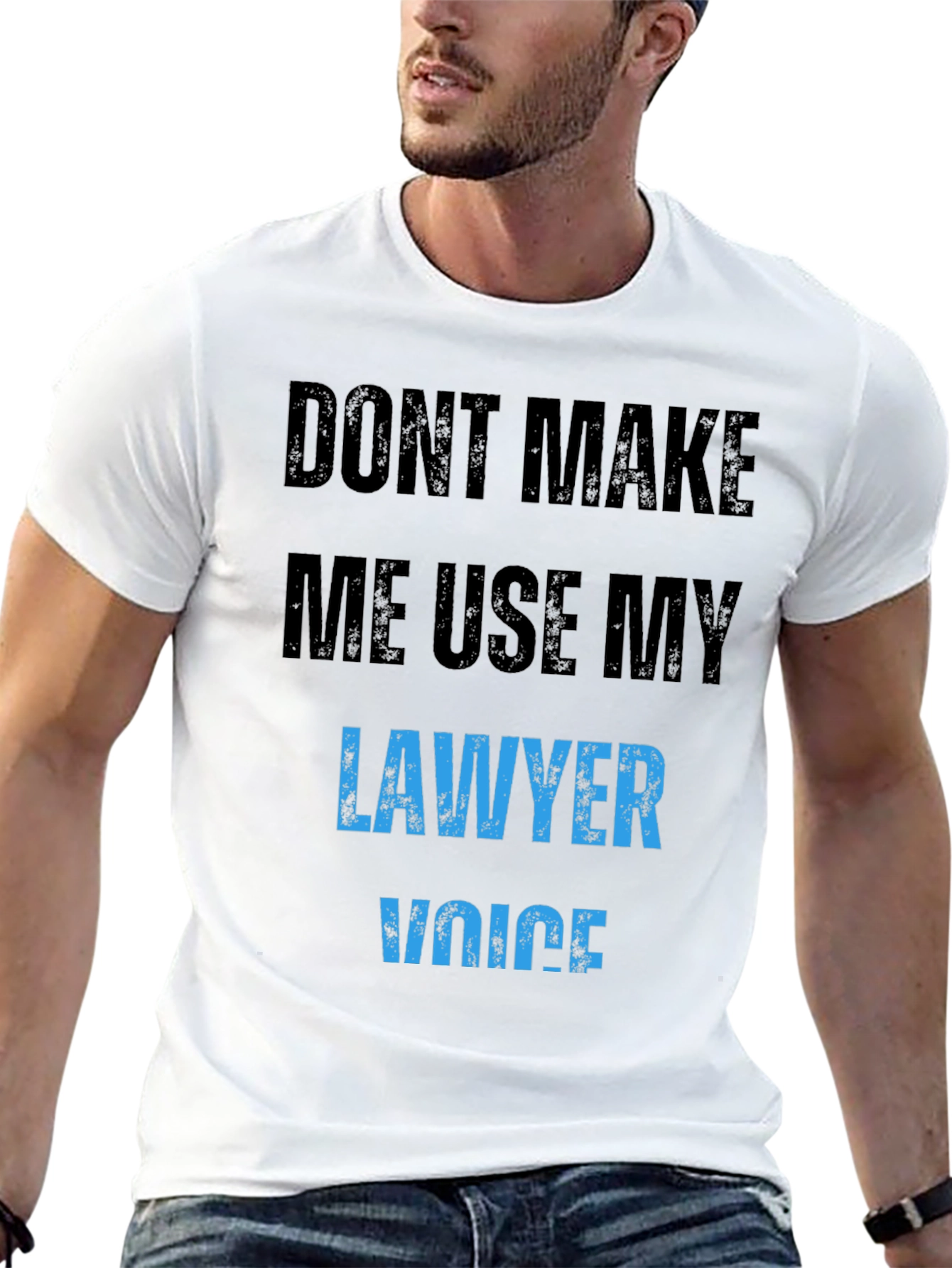 Lawyer Voice T-Shirt Funny Novelty Attorney Gift
