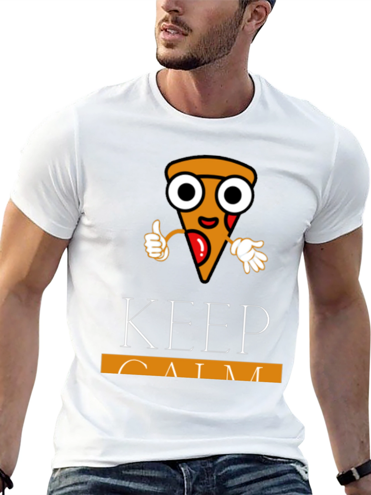 Keep Calm Pizza T-Shirt