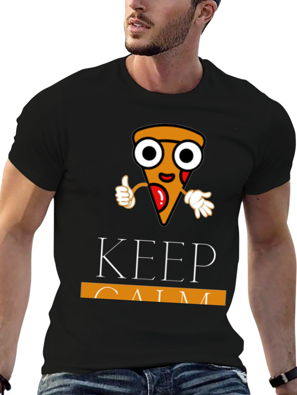Keep Calm Pizza T-Shirt