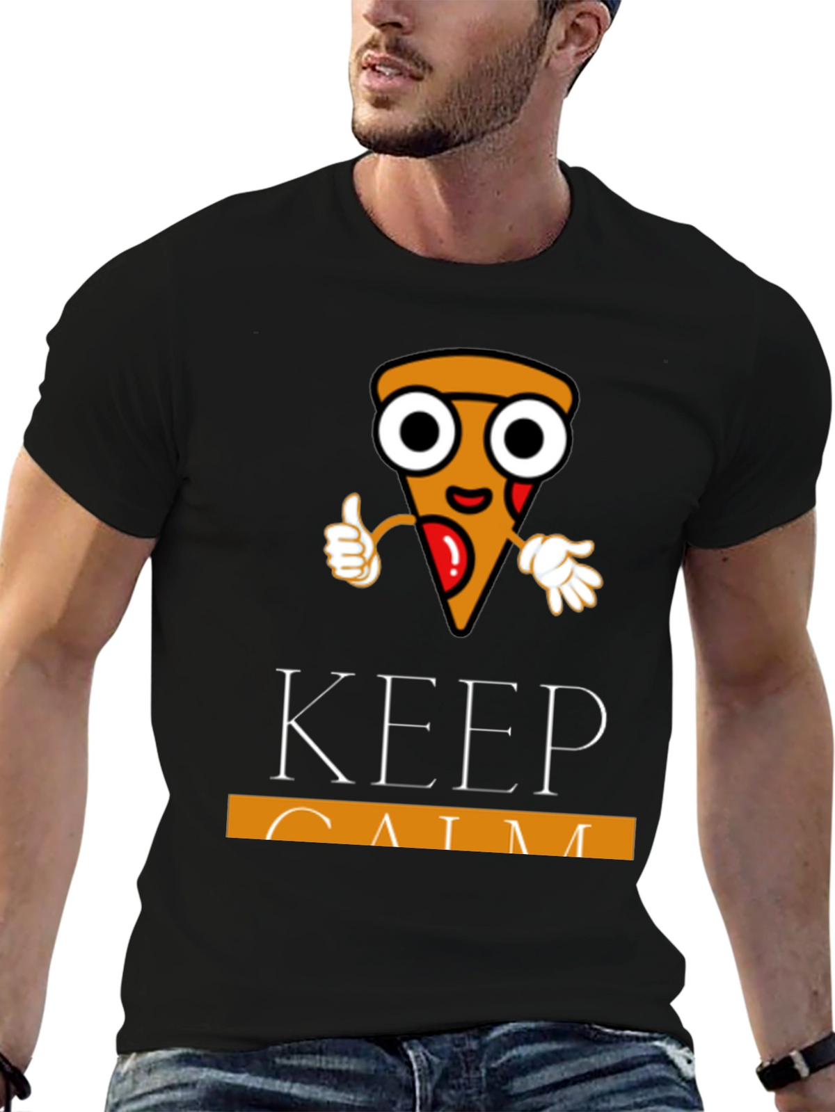Keep Calm Pizza T-Shirt
