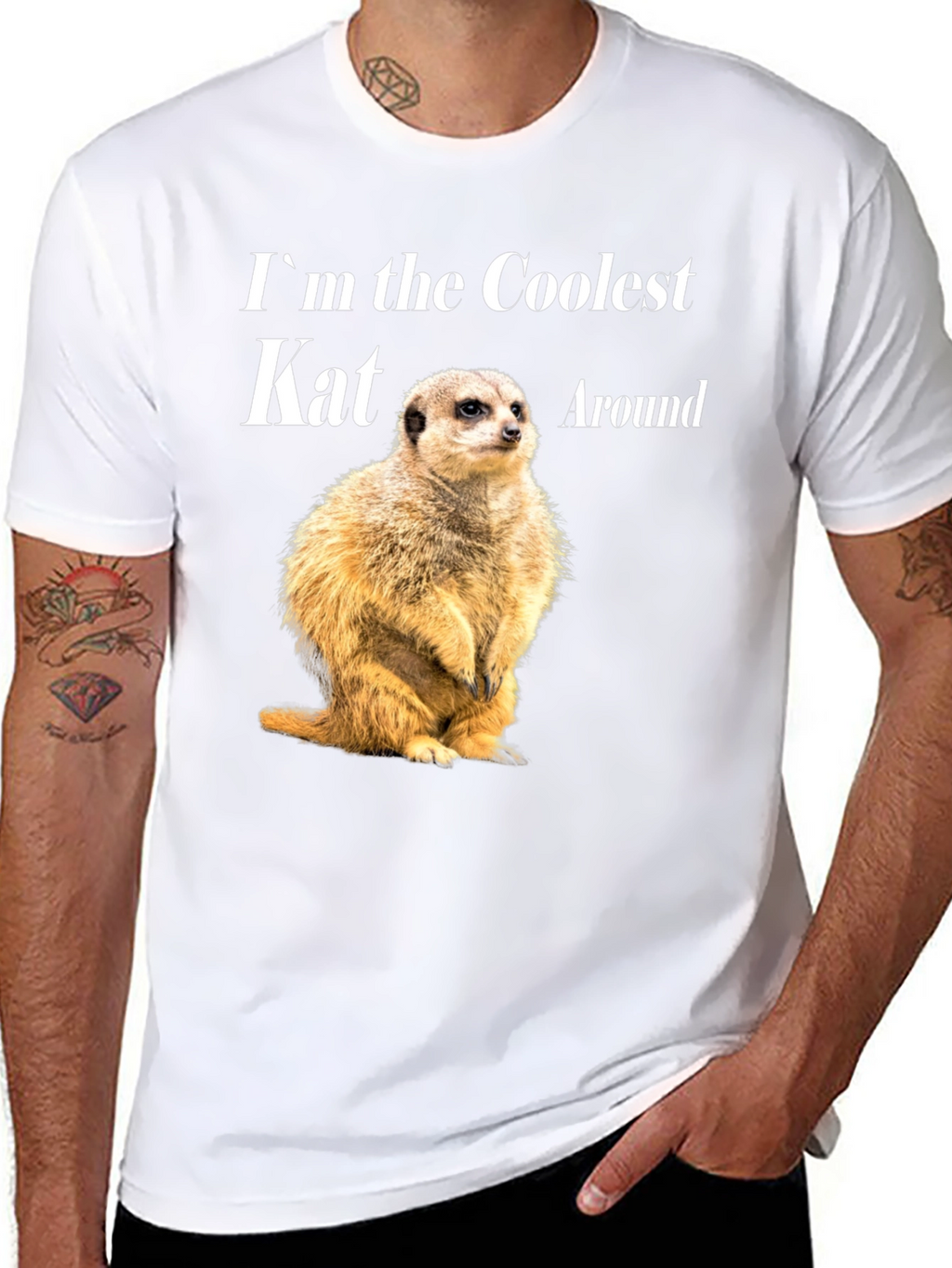 Coolest Kat Meerkat Graphic T-Shirt