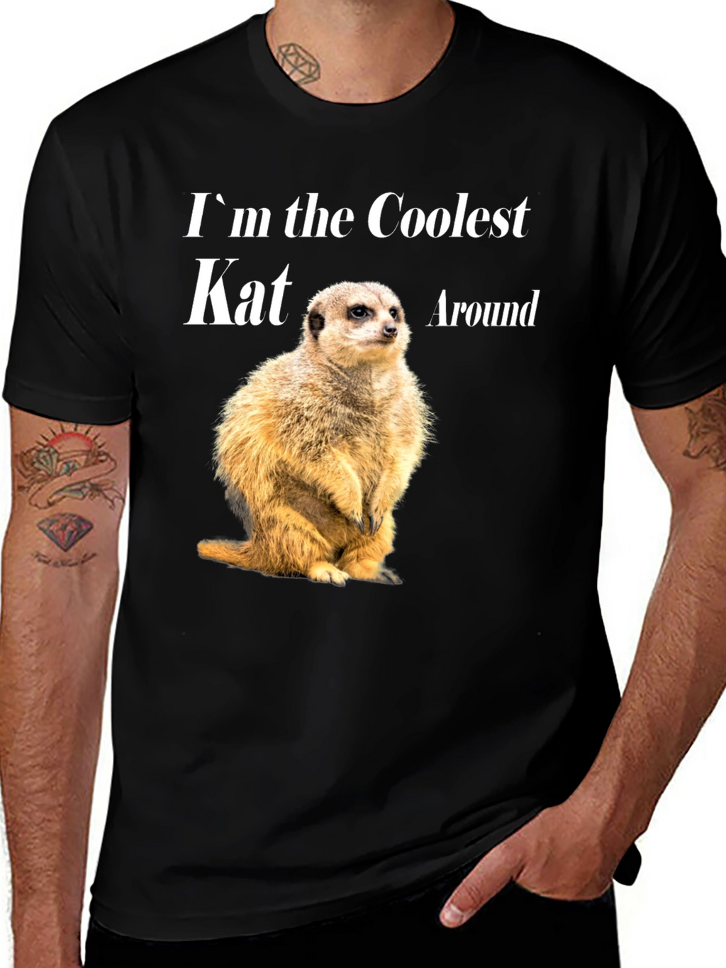 Coolest Kat Meerkat Graphic T-Shirt