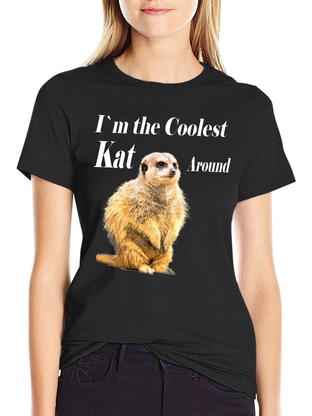 Coolest Kat Meerkat Graphic T-Shirt