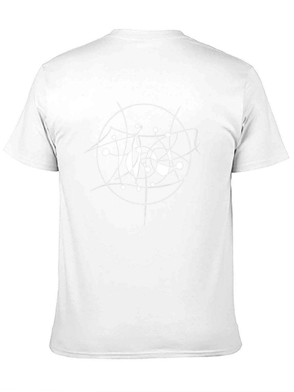 Abstract Circle Graphic Tee - Modern Black T-Shirt