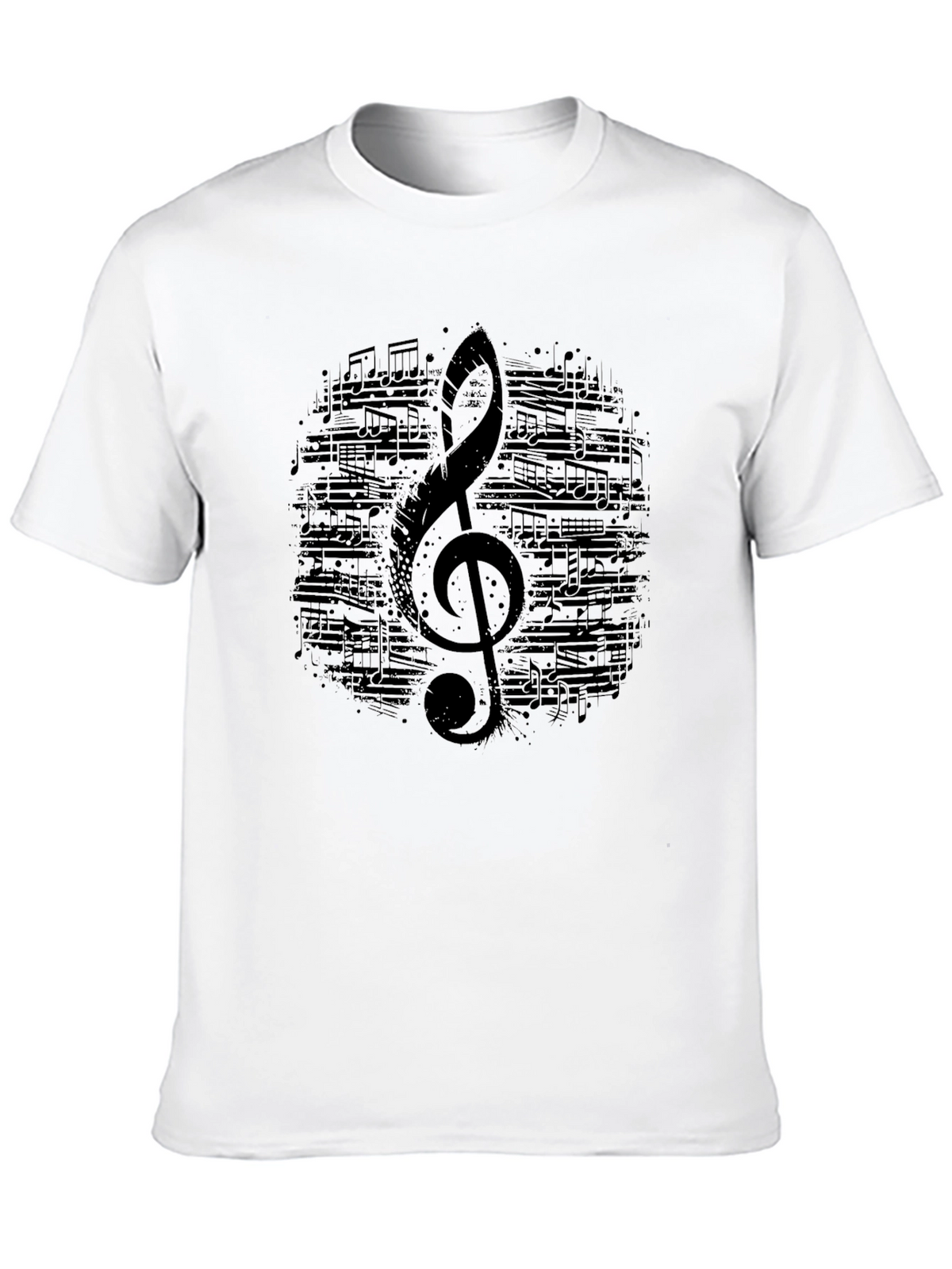 Musical Note Treble Clef Graphic T-Shirt