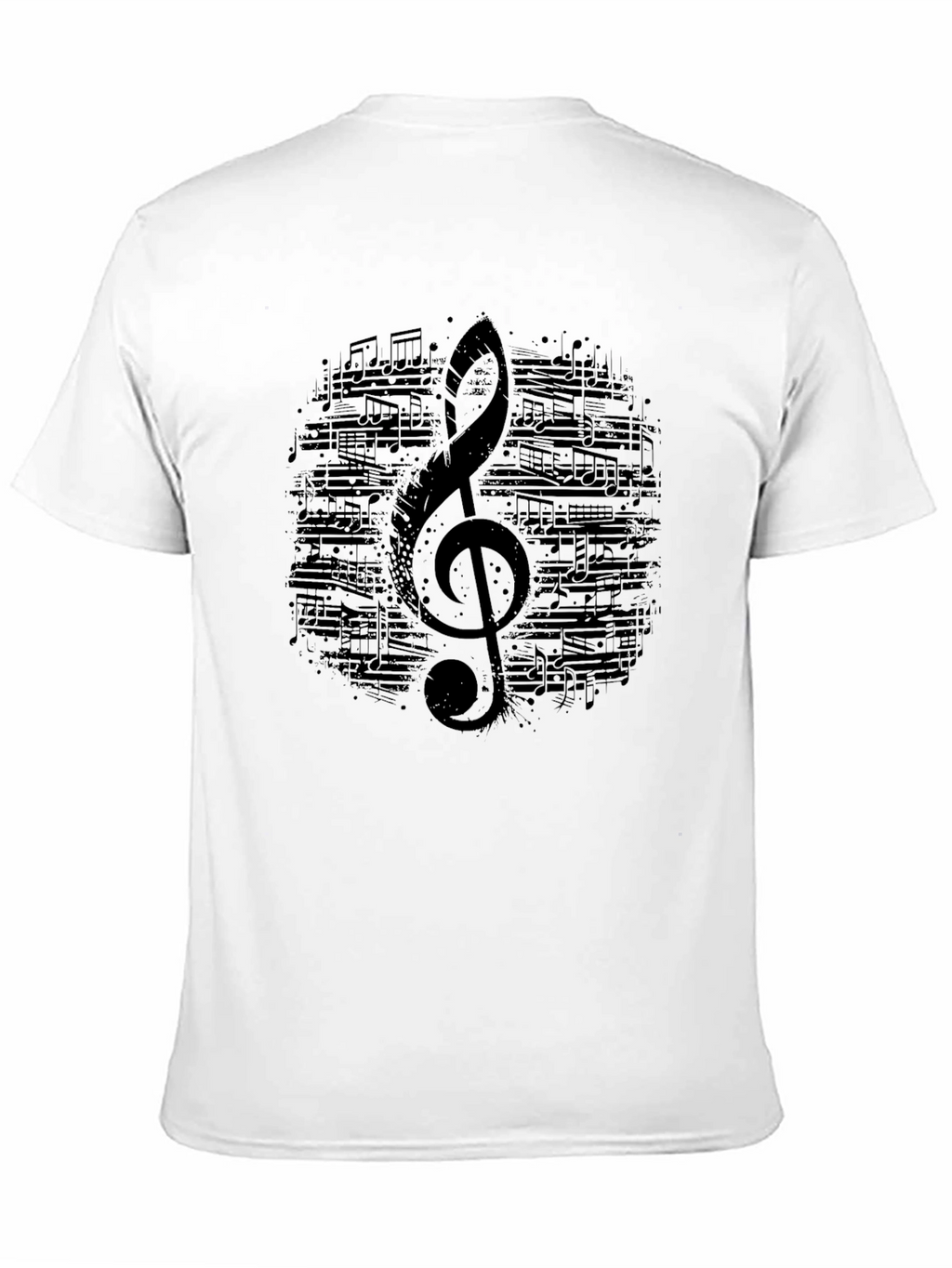 Musical Note Treble Clef Graphic T-Shirt