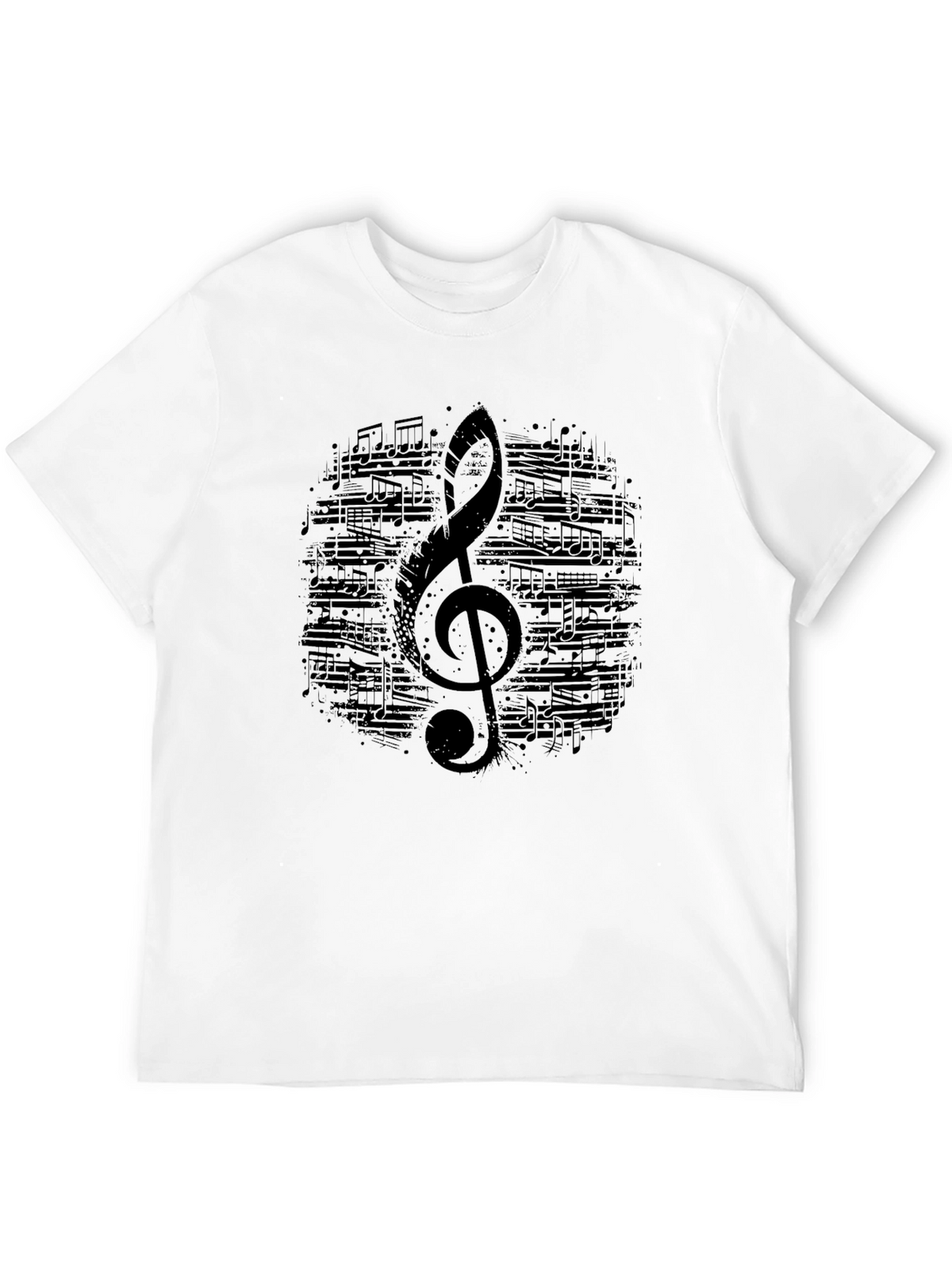 Musical Note Treble Clef Graphic T-Shirt