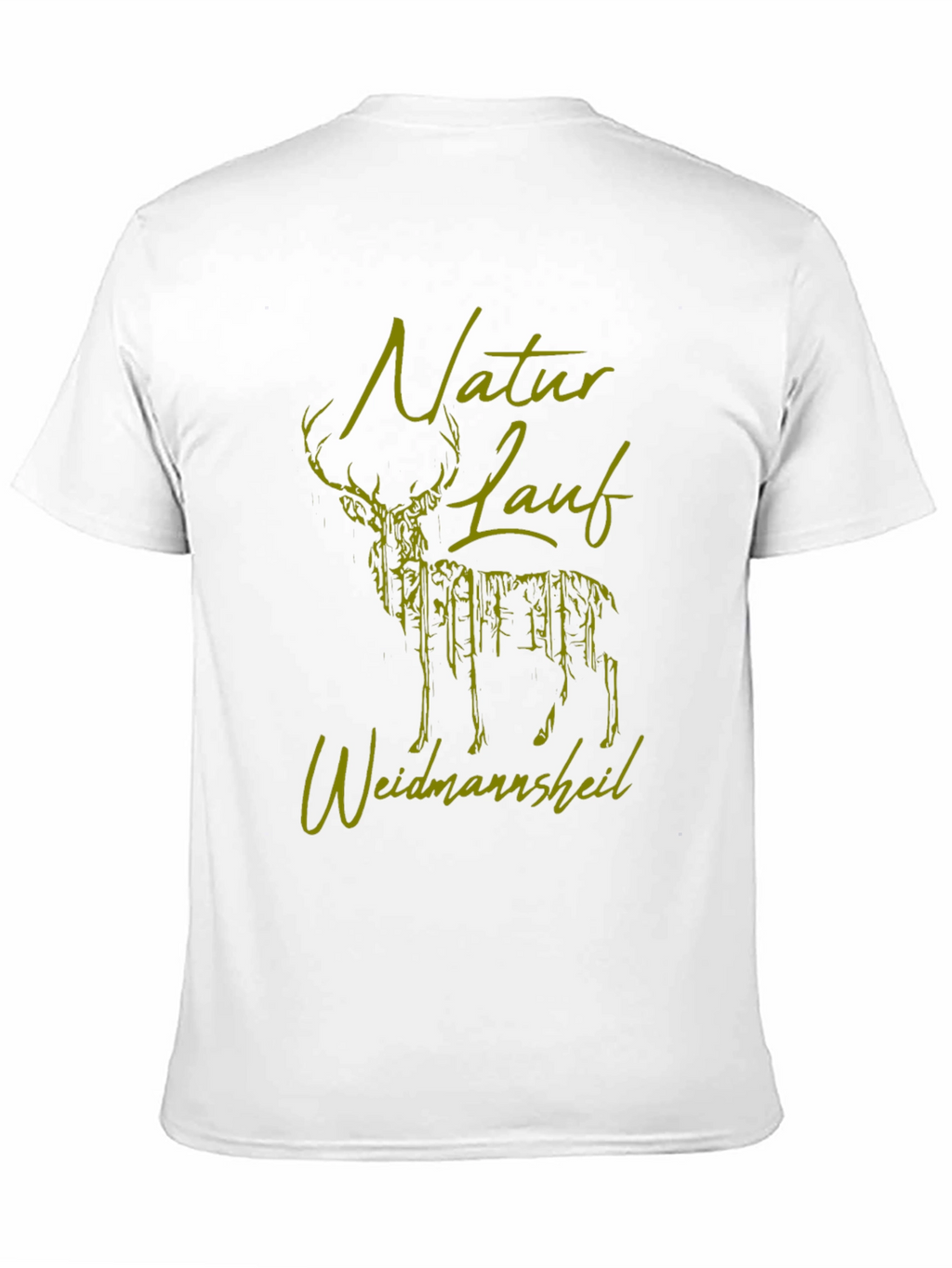 Nature Run Deer Graphic Tee - Black