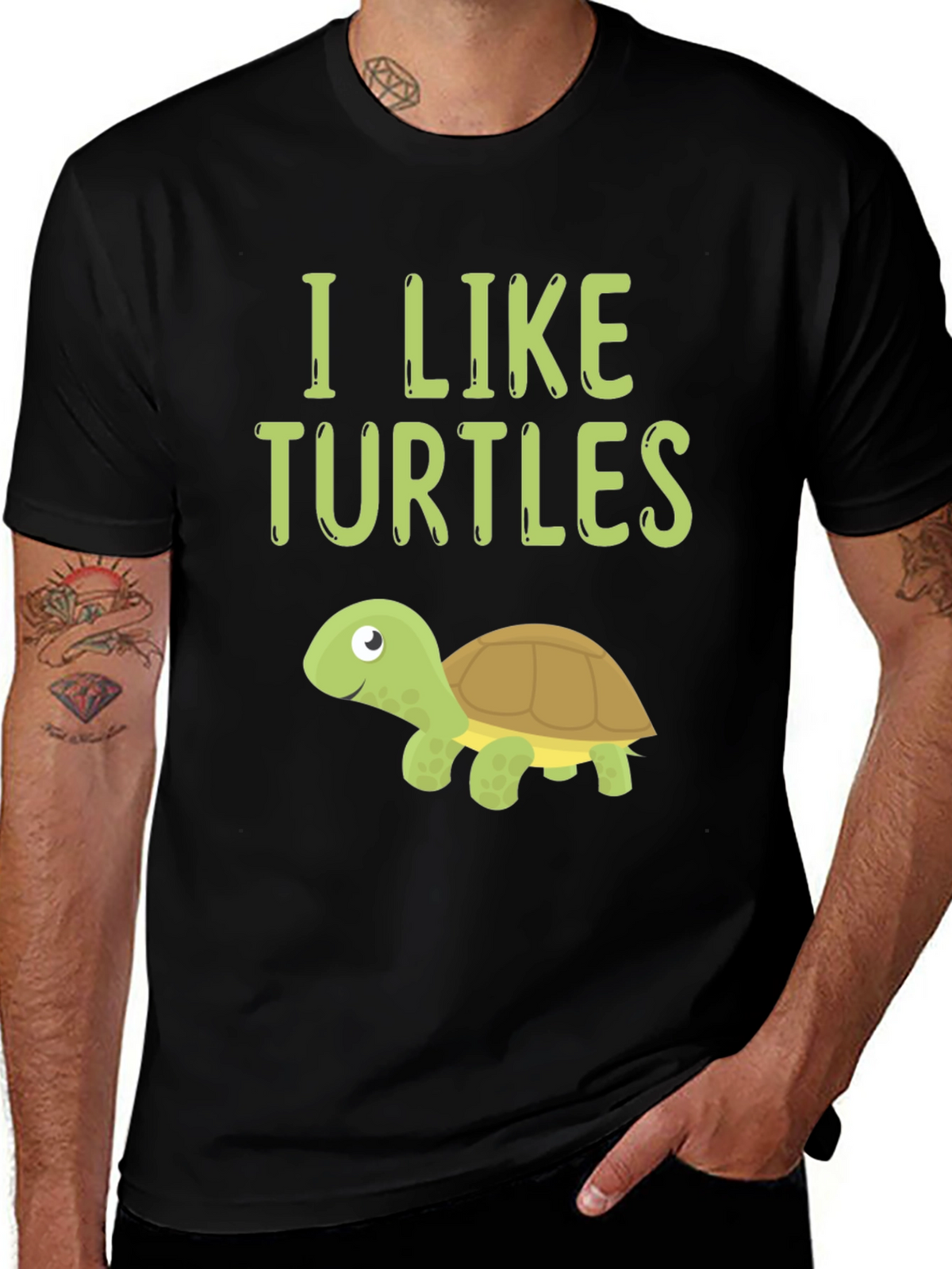 I Like Turtles Graphic T-Shirt