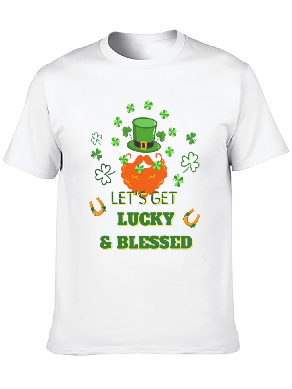 Lucky & Blessed St. Patricks Day Graphic Tee