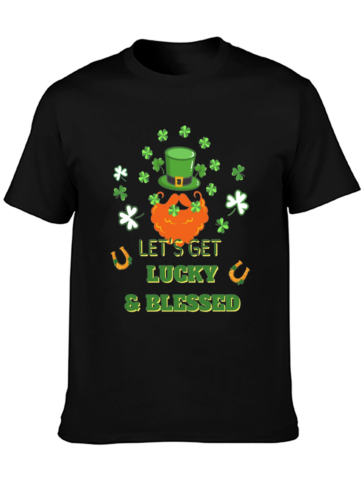 Lucky & Blessed St. Patricks Day Graphic Tee
