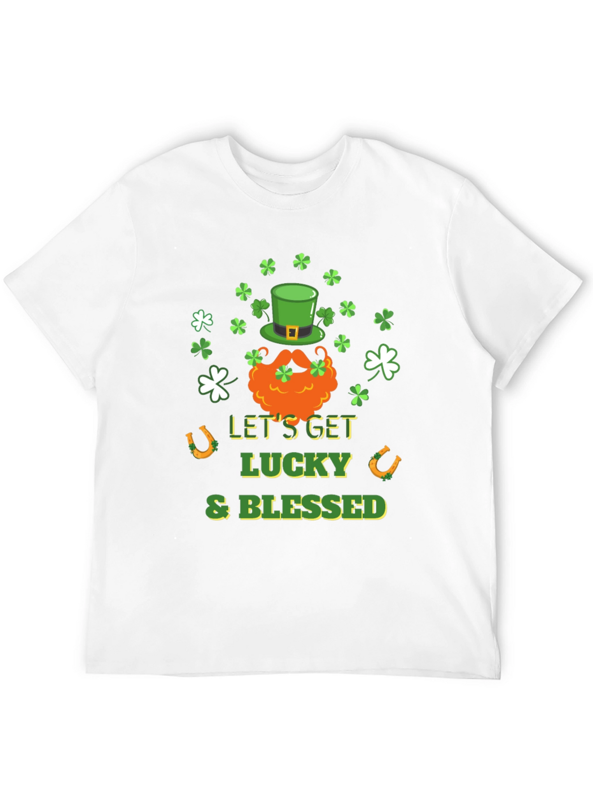 Lucky & Blessed St. Patricks Day Graphic Tee