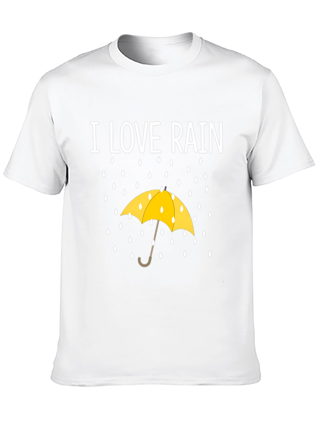 I Love Rain T-Shirt - Weather Umbrella Graphic Tee
