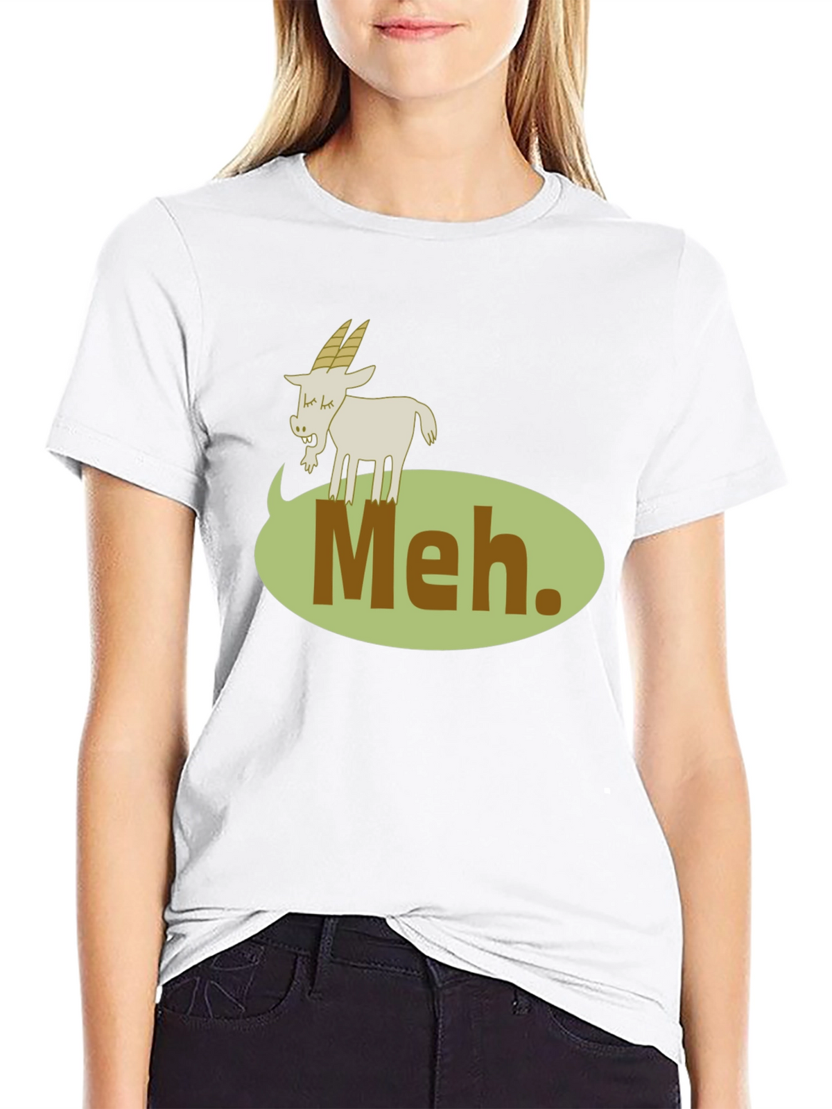 Meh. Goat Graphic T-Shirt - Casual Comfort