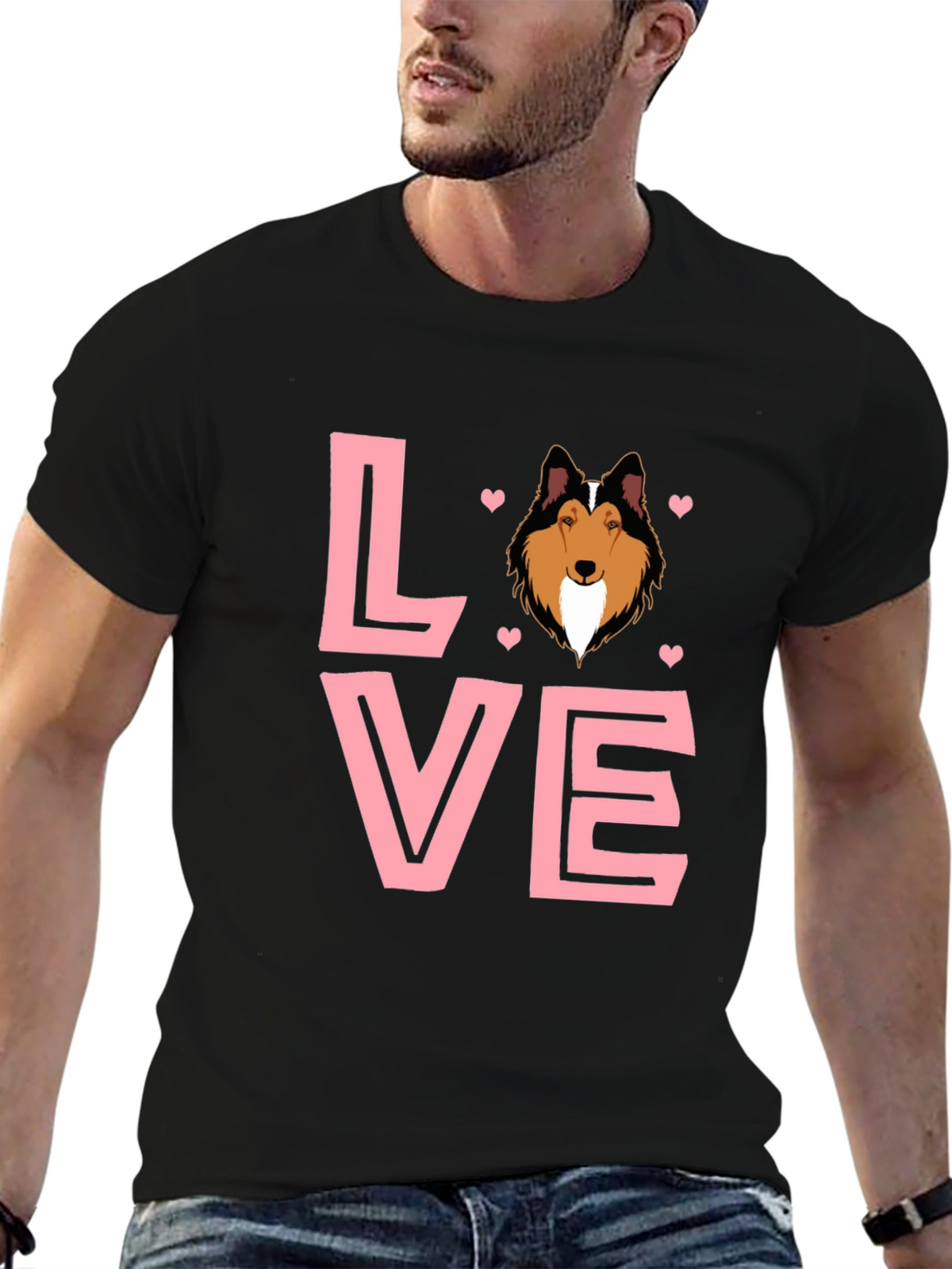 Dog Breed LOVE Graphic Tee - Black