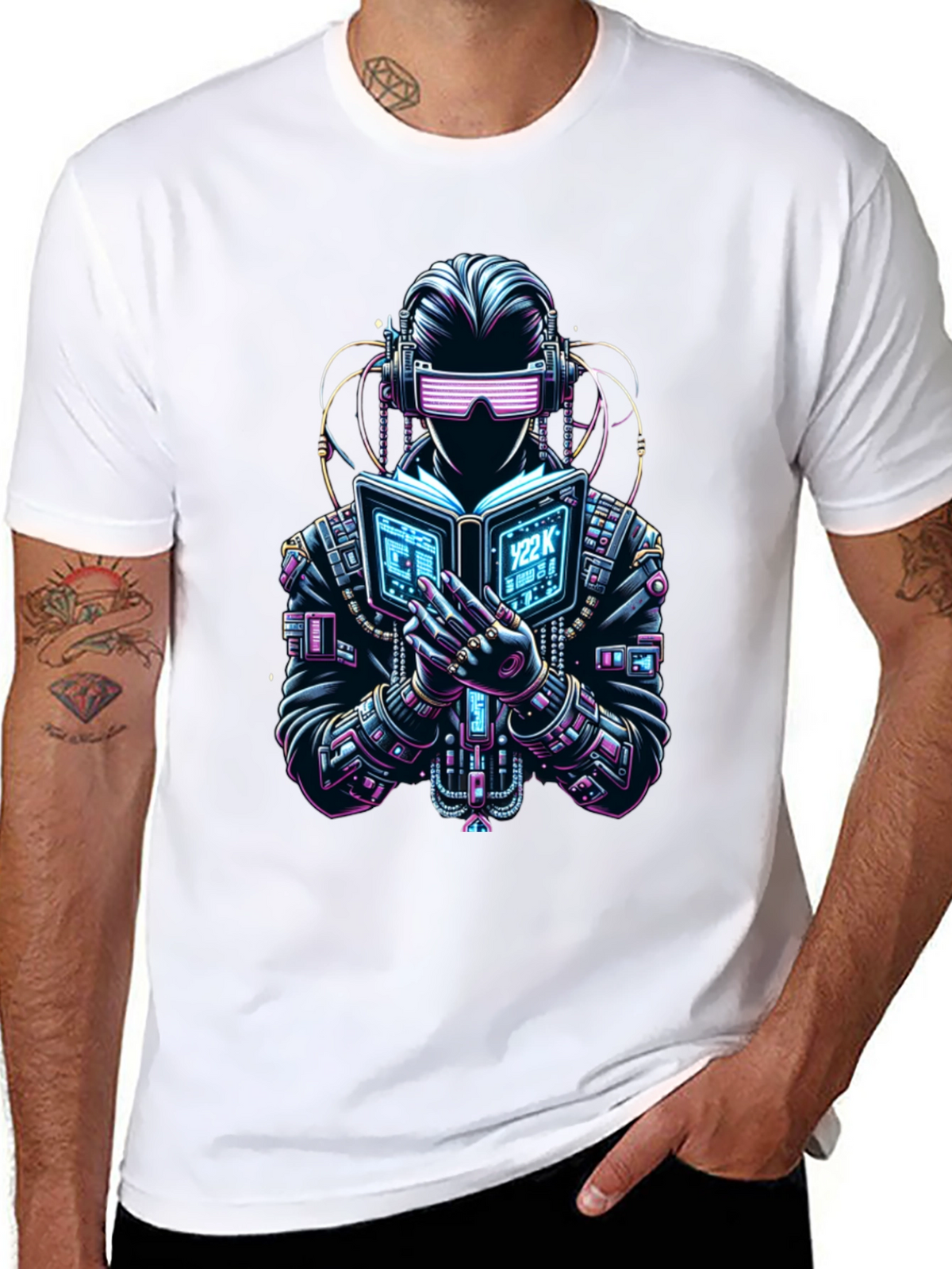 Cyberpunk Reader Graphic T-Shirt