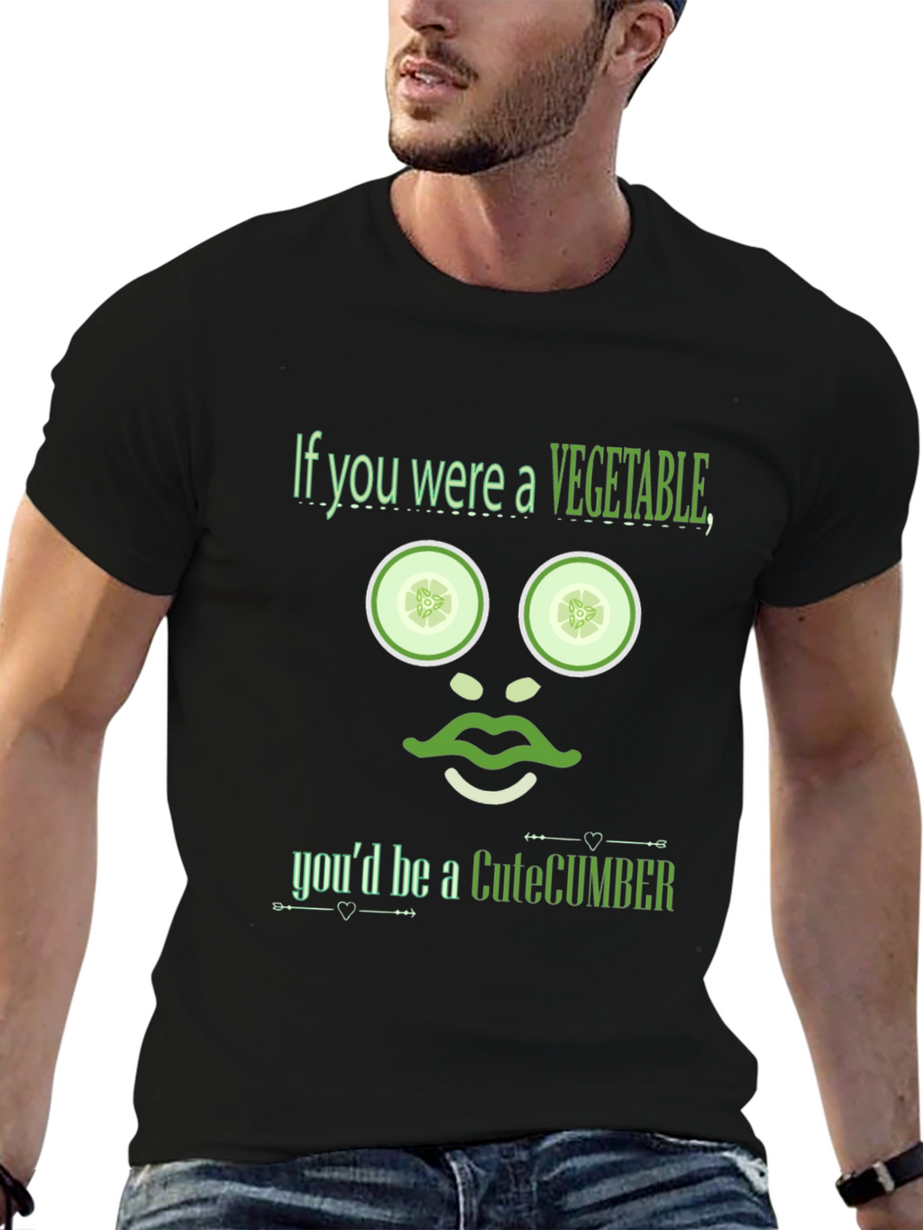 CuteCumber T-Shirt - Funny Vegetable Pun Tee