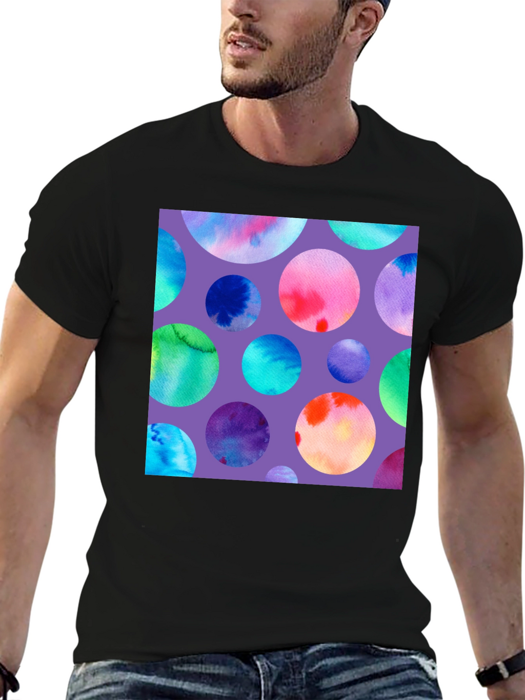 Watercolor Circles Graphic Tee