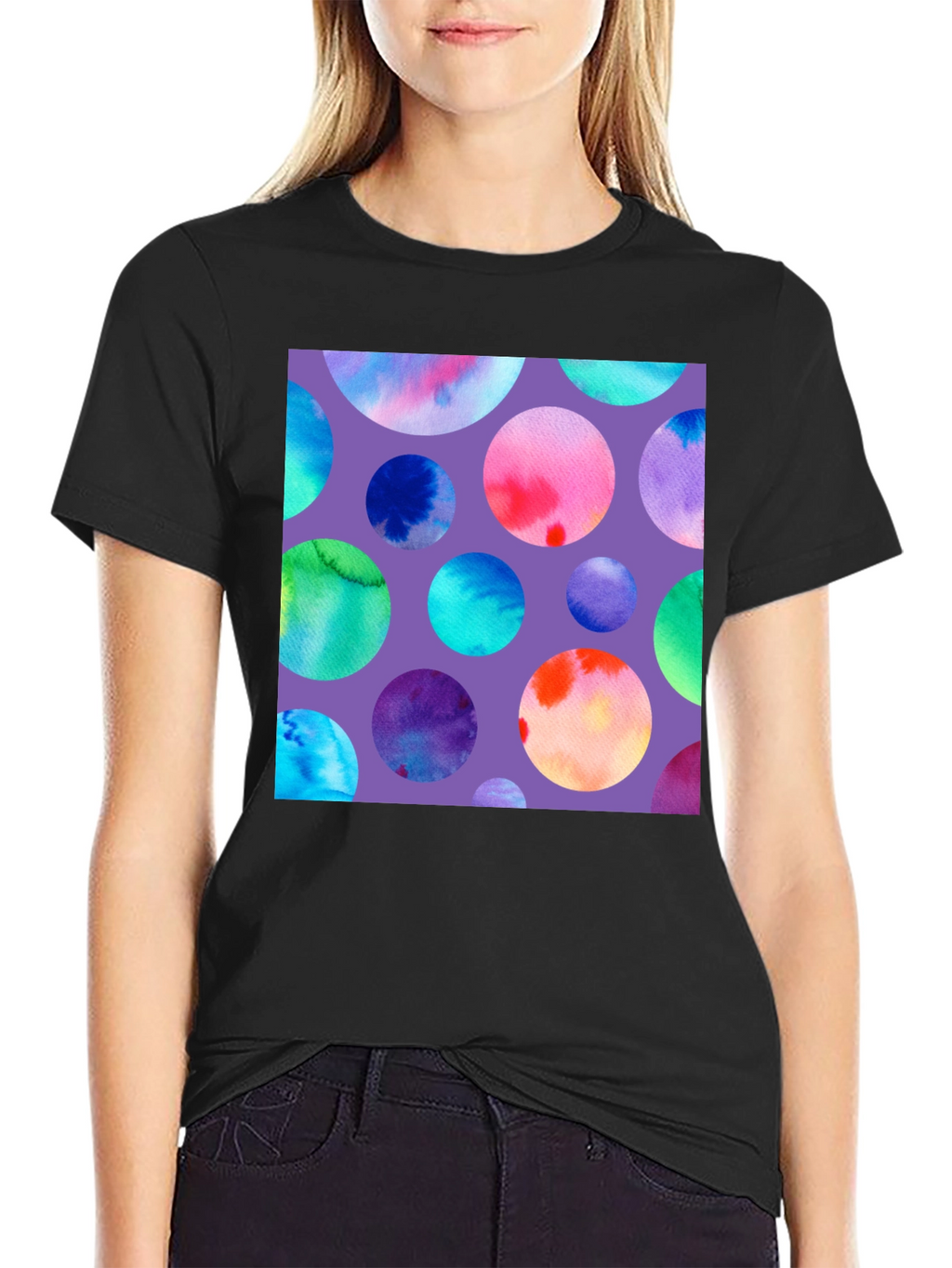 Watercolor Circles Graphic Tee