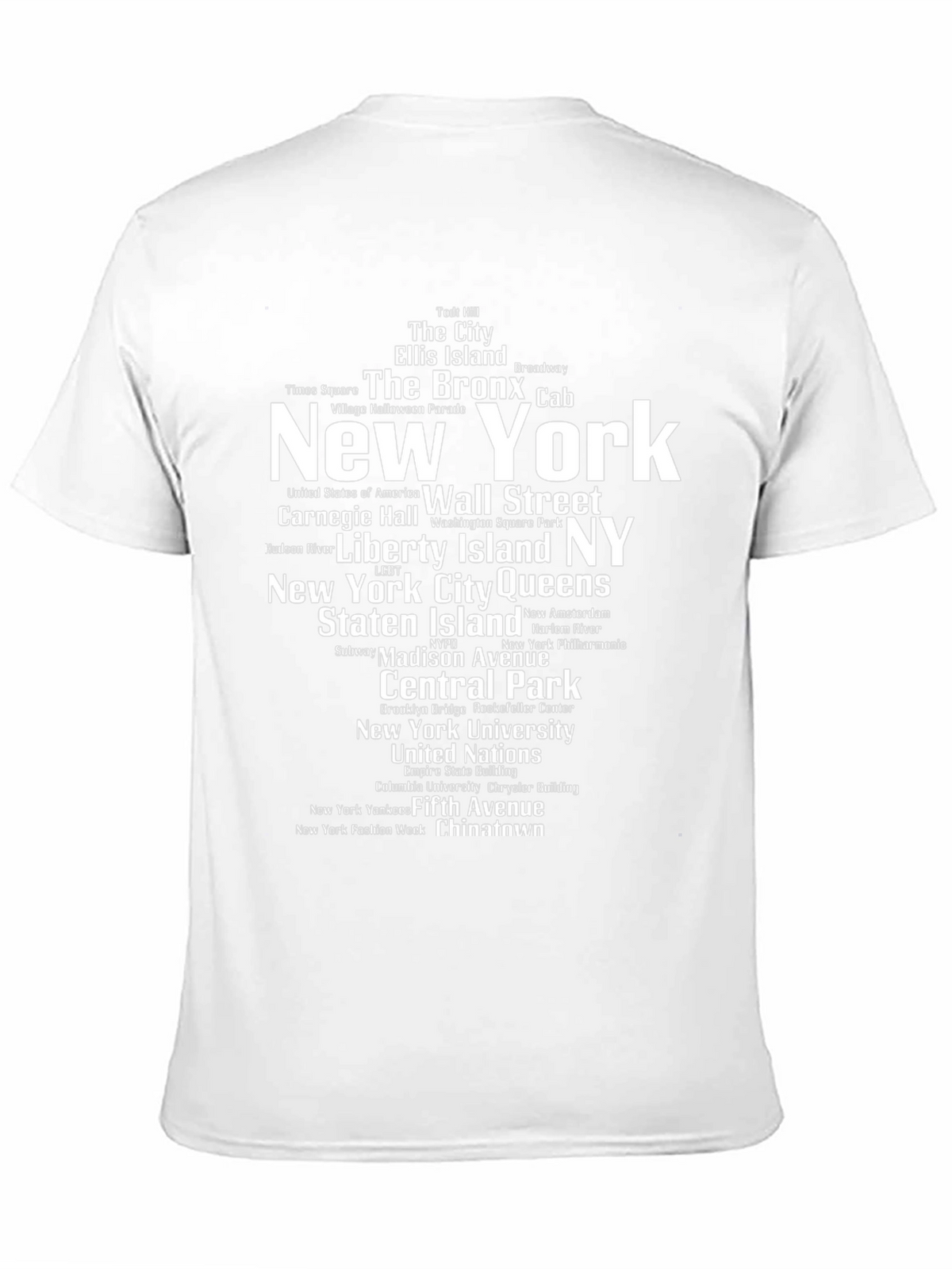 New York City Neighborhoods Black T-Shirt