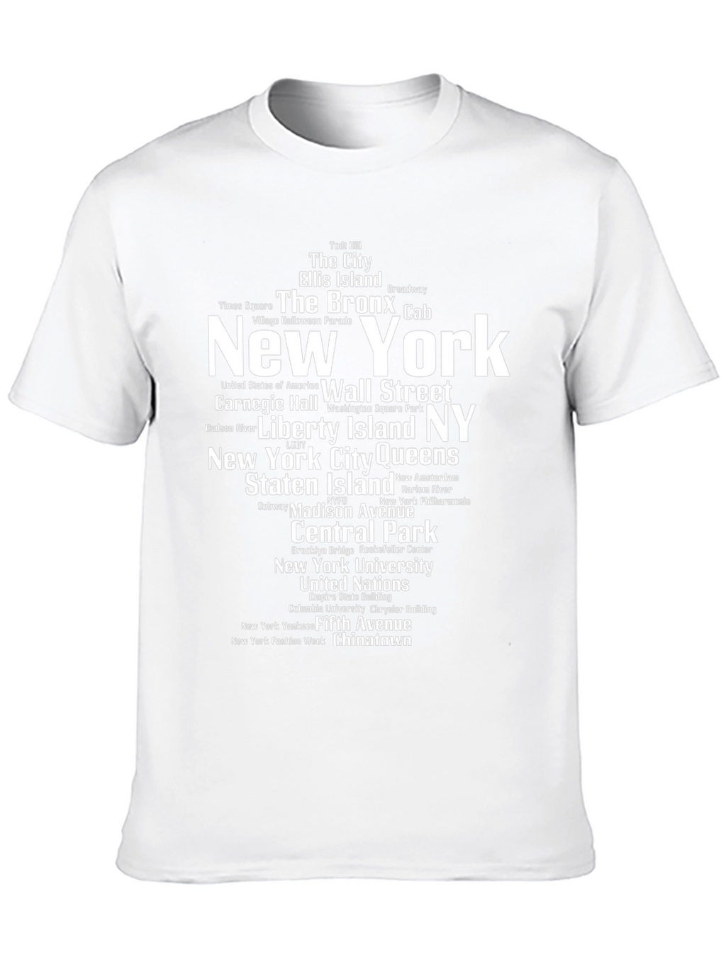 New York City Neighborhoods Black T-Shirt