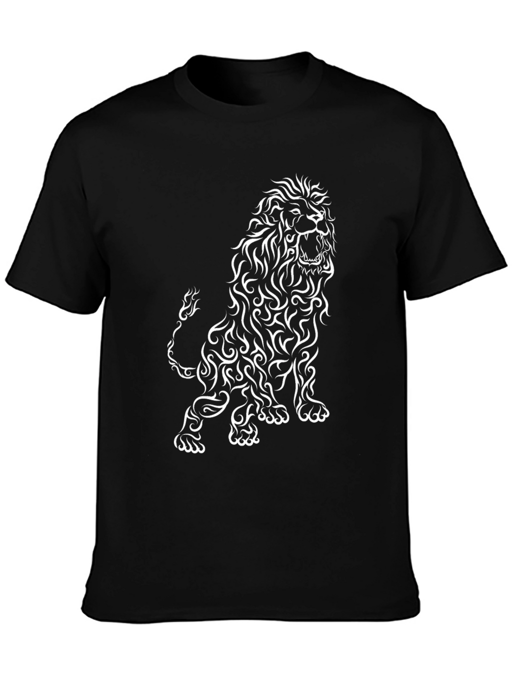 Lion Graphic Black T-Shirt