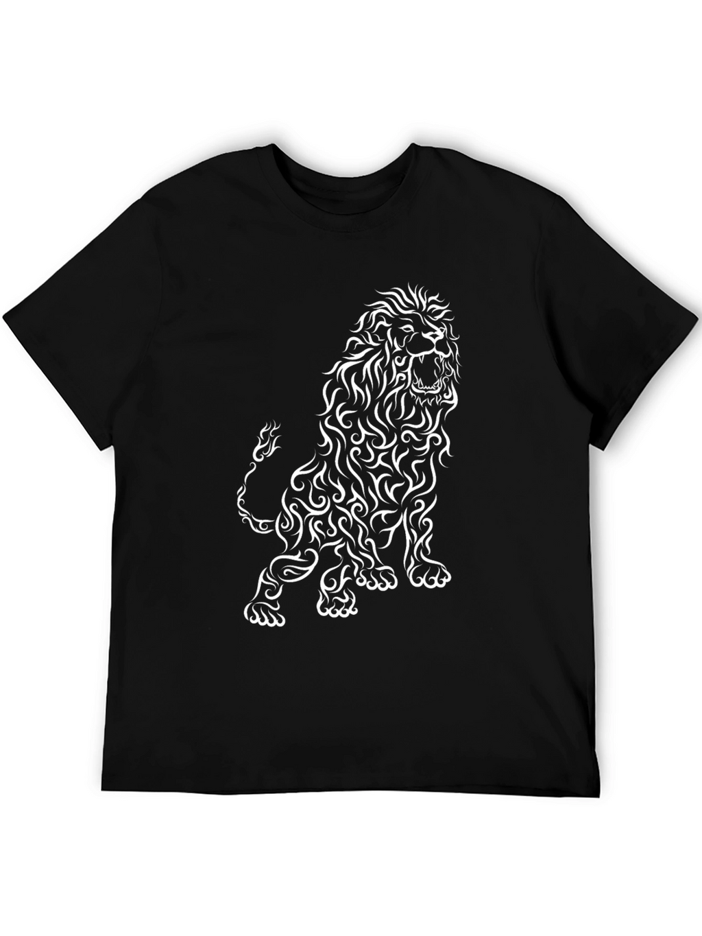 Lion Graphic Black T-Shirt