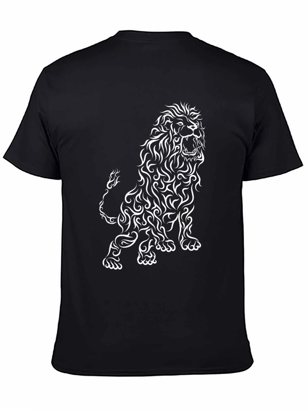 Lion Graphic Black T-Shirt