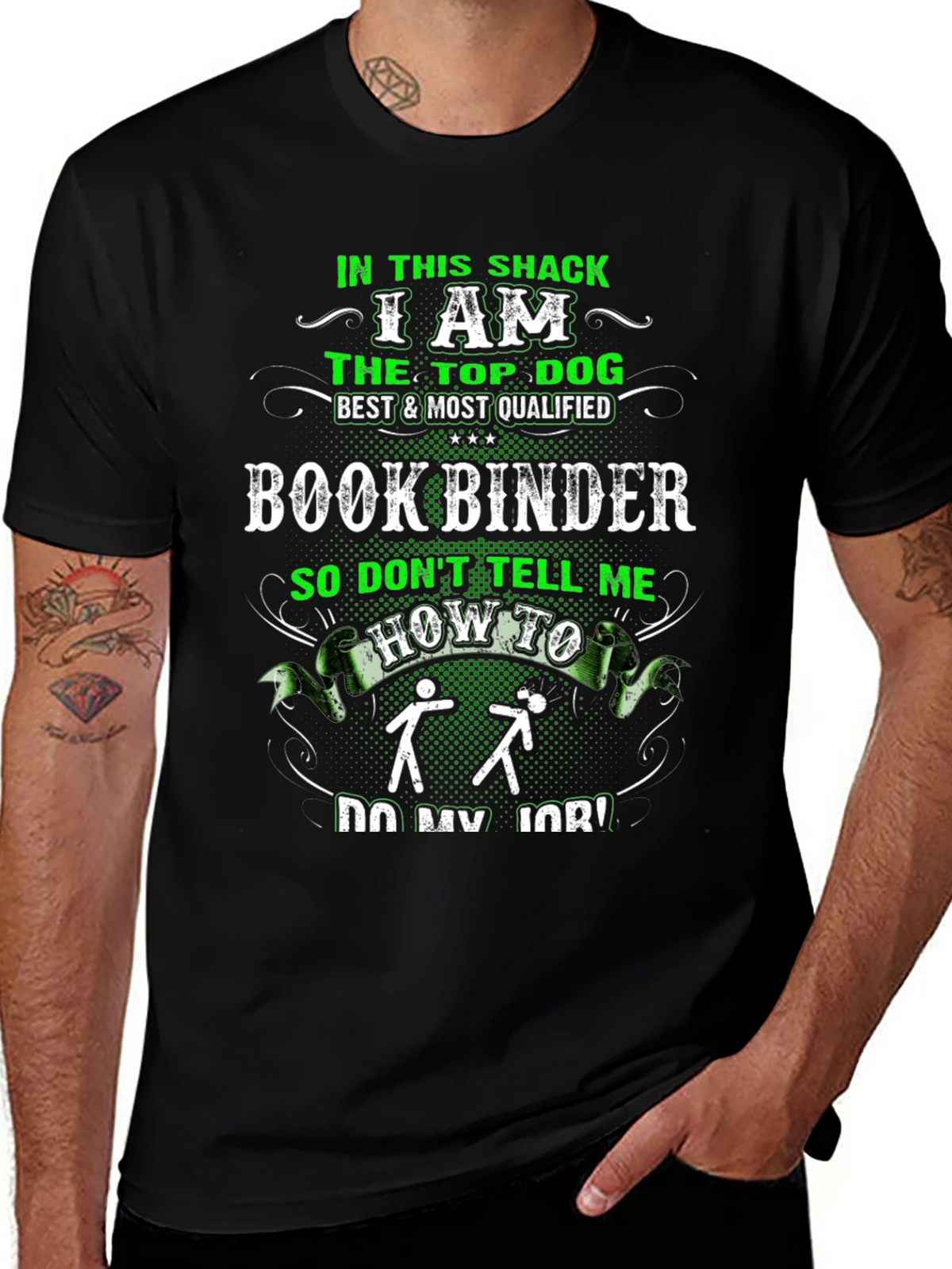 Book Binder Top Dog Graphic Tee