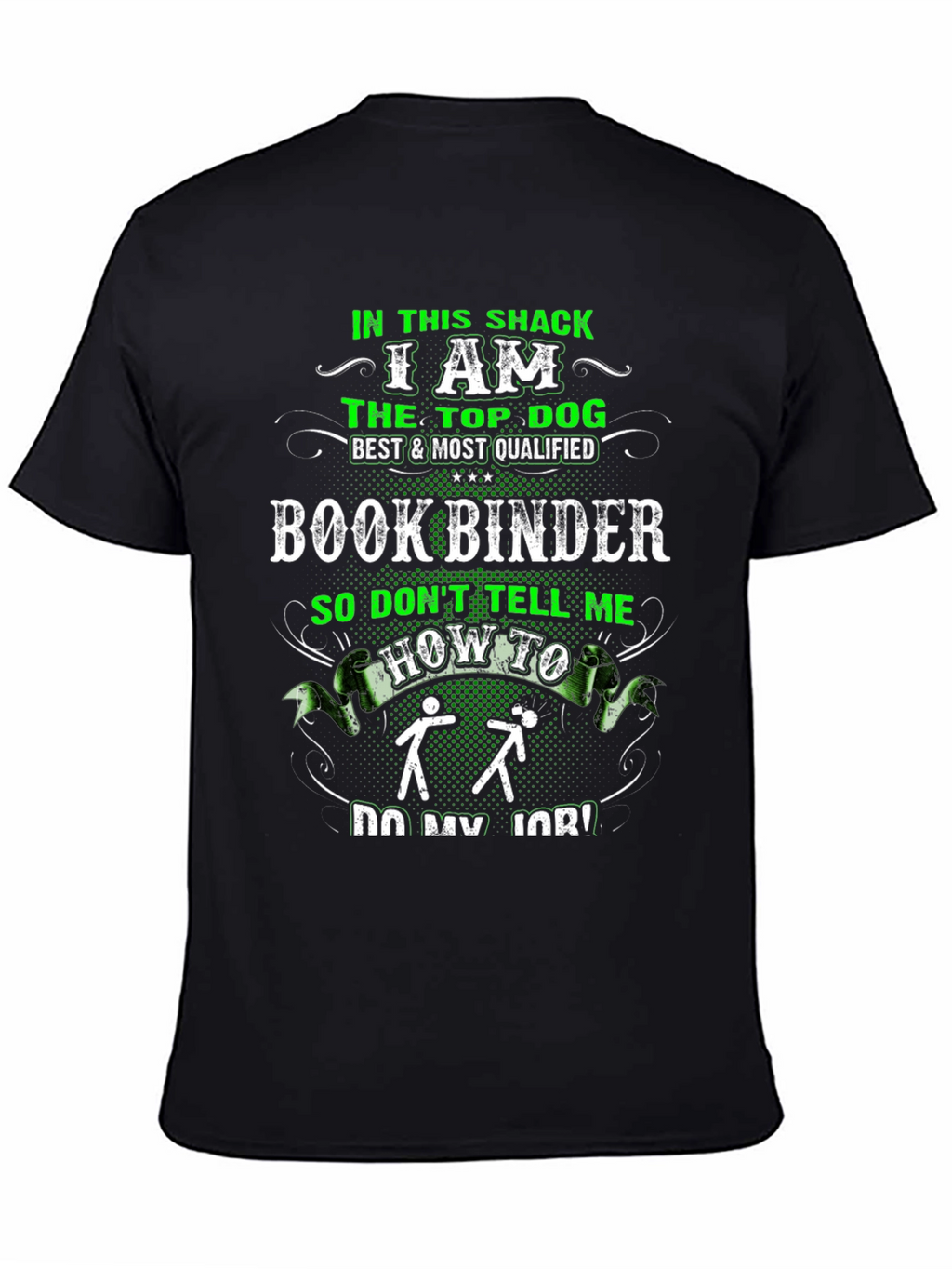 Book Binder Top Dog Graphic Tee