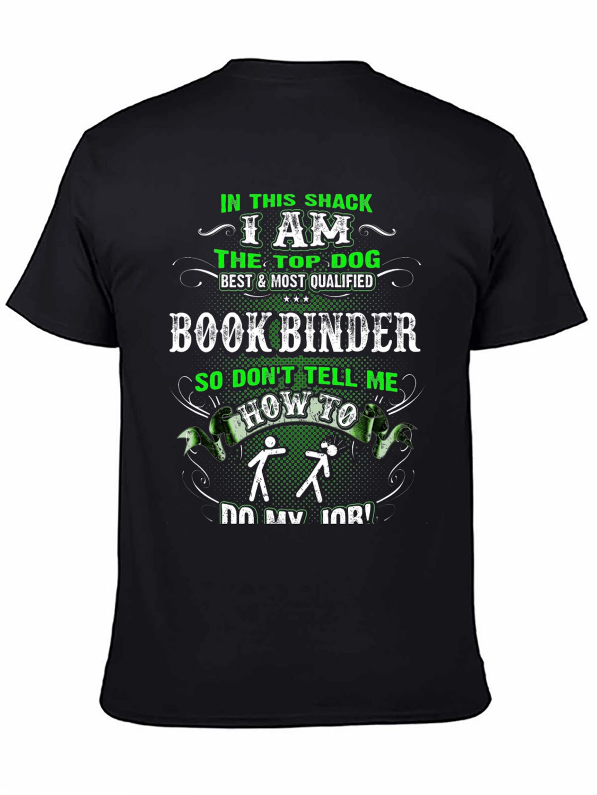 Book Binder Top Dog Graphic Tee