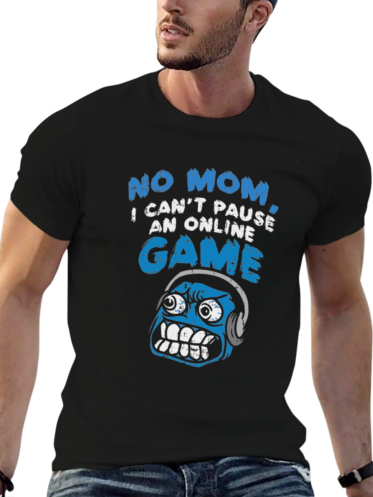 Gamer T-Shirt - No Pause Online Game Funny Tee