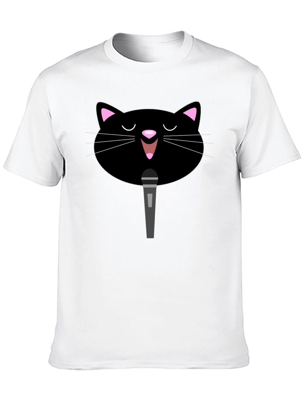 Karaoke Cat T-Shirt - Sing Your Heart Out!