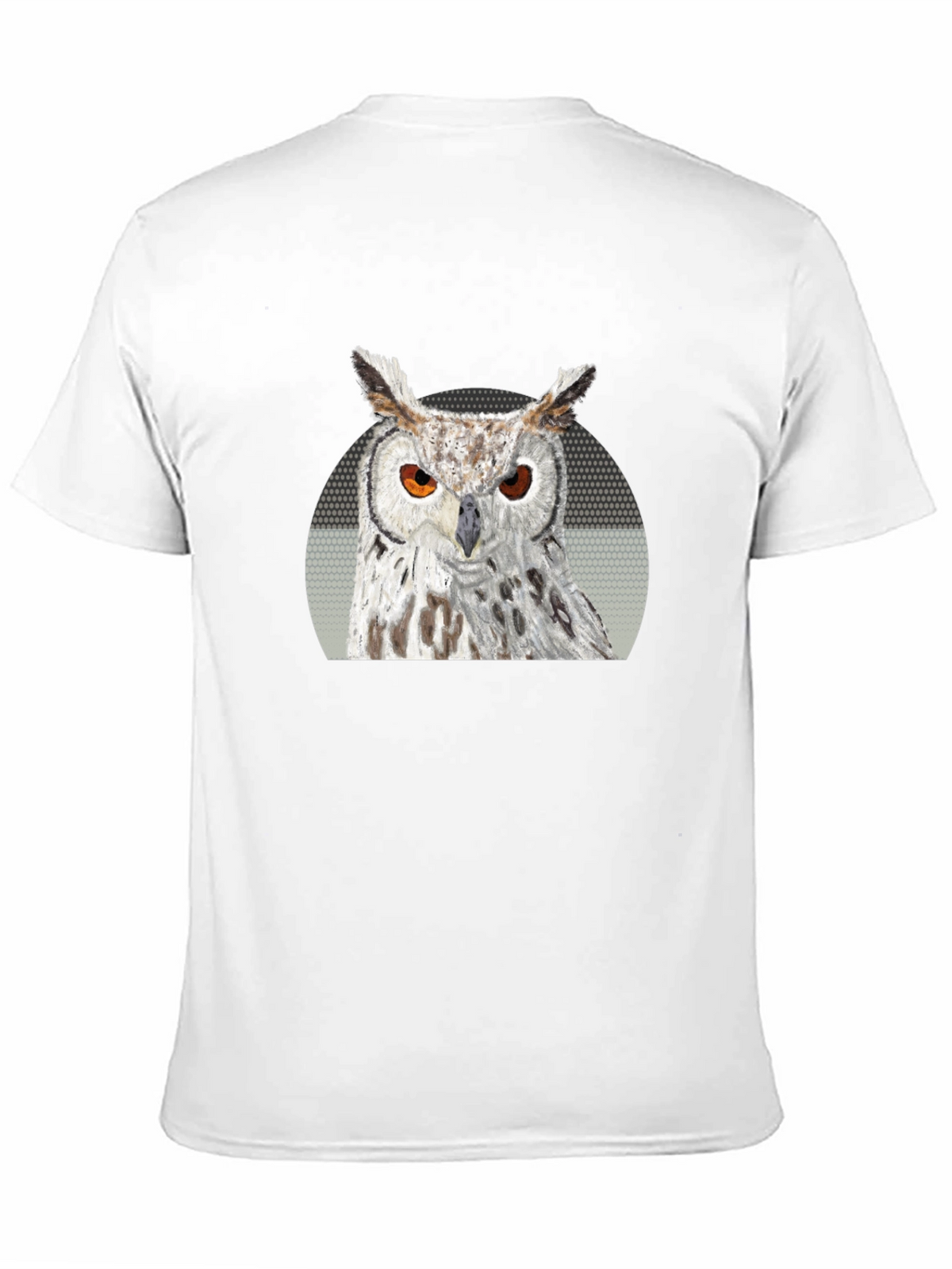 Owl Graphic Print T-Shirt - Black
