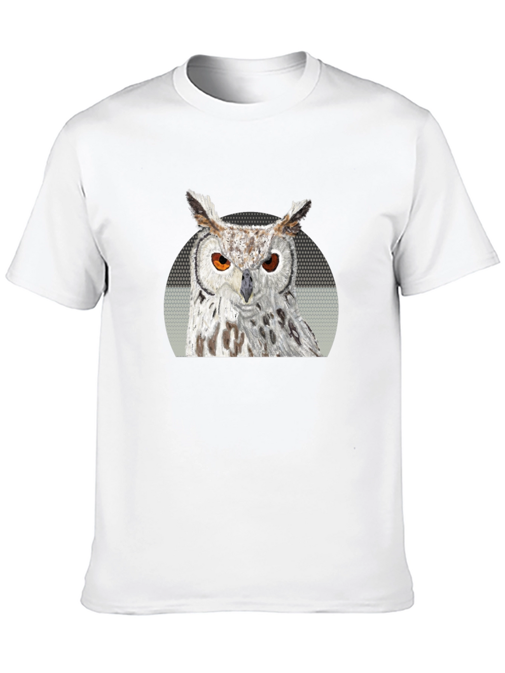 Owl Graphic Print T-Shirt - Black
