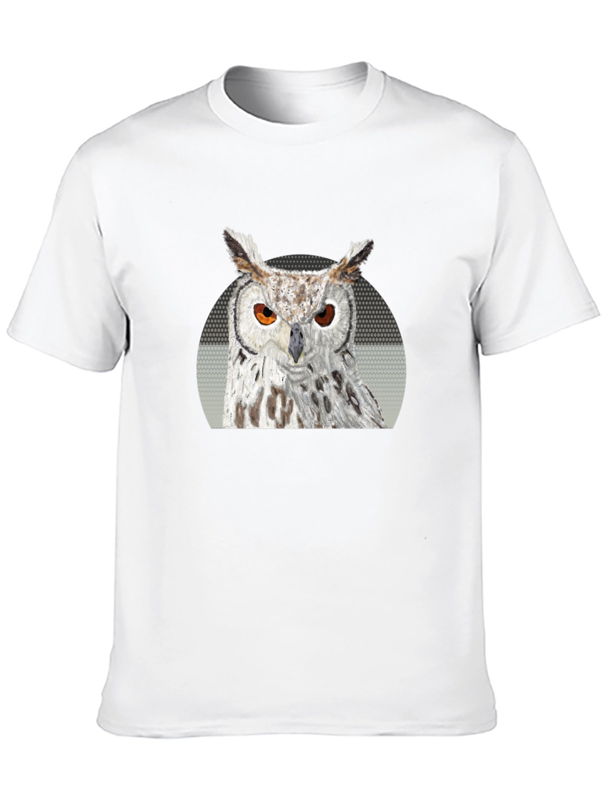 Owl Graphic Print T-Shirt - Black