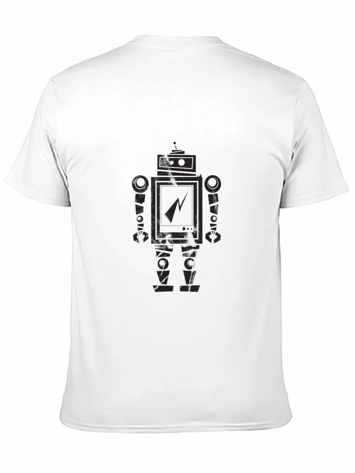 Robot Graphic Print T-Shirt