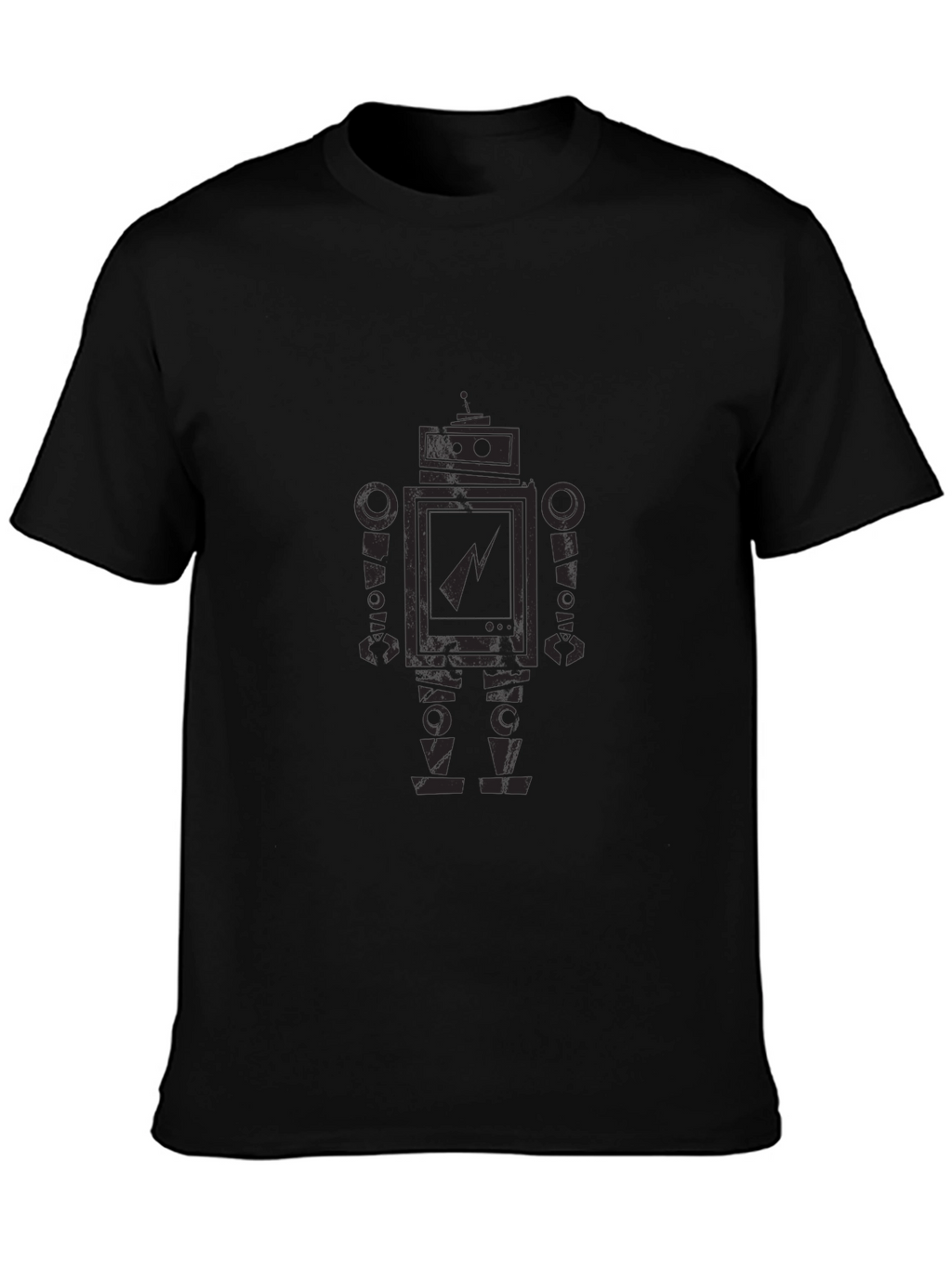 Robot Graphic Print T-Shirt