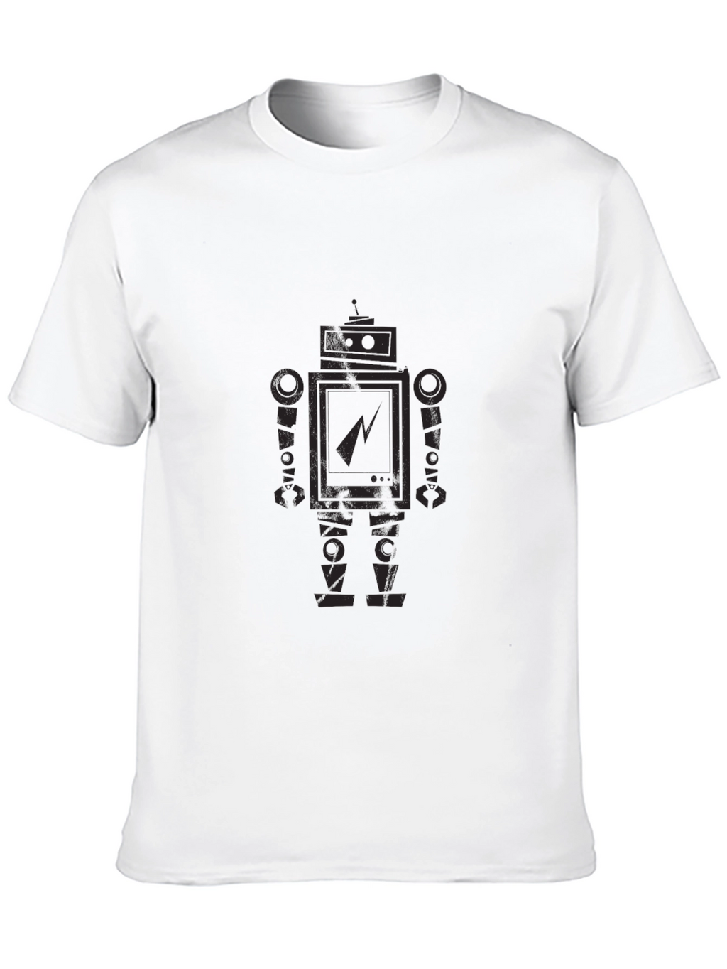 Robot Graphic Print T-Shirt