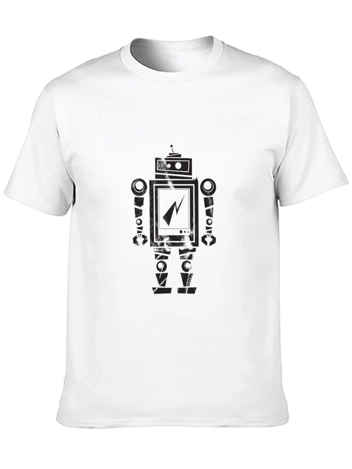 Robot Graphic Print T-Shirt