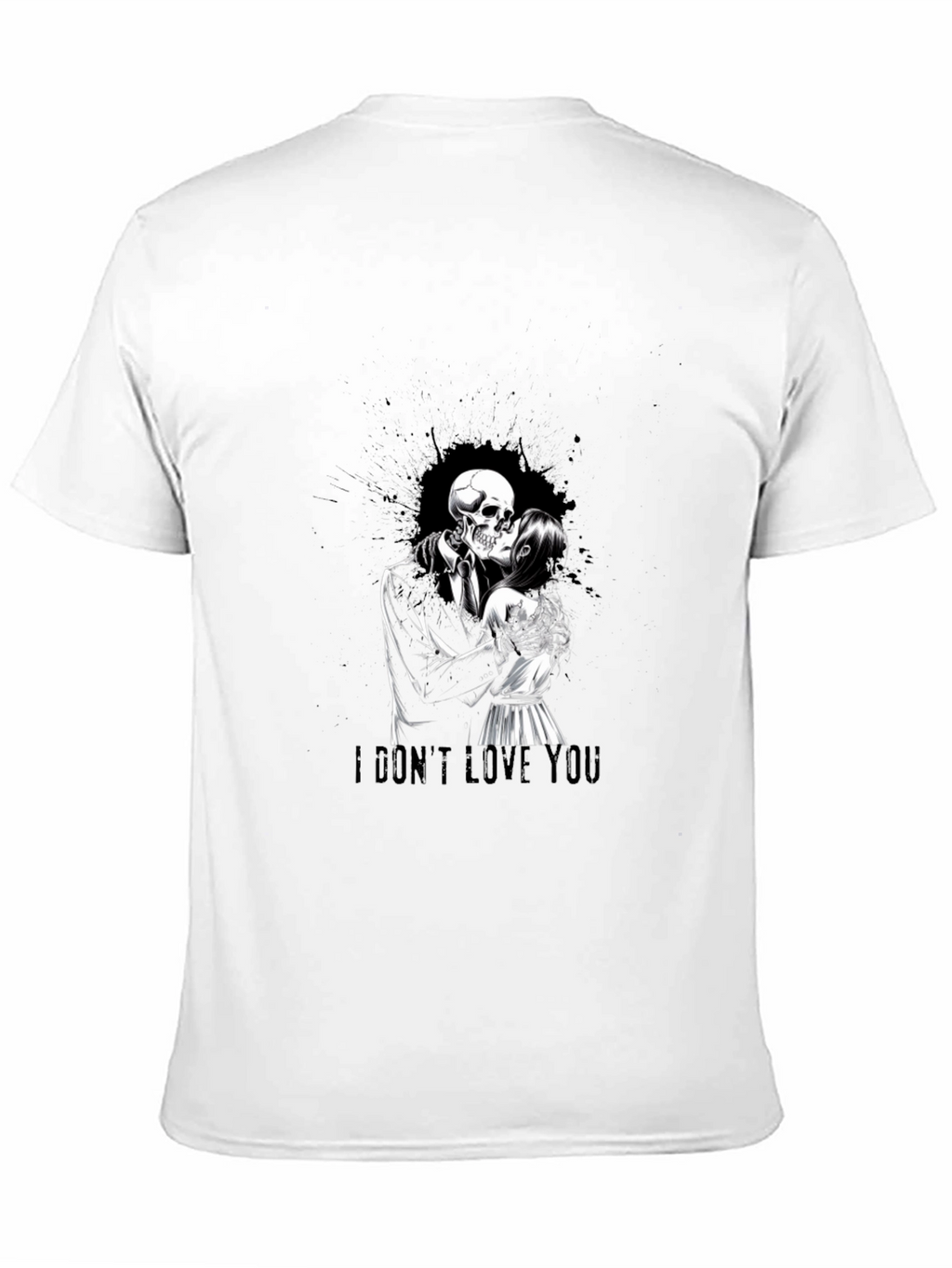 I Dont Love You Skeleton Kiss T-Shirt